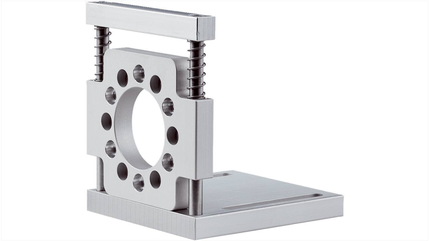Staffa di montaggio Sick BEF-WF36F per sensori, in alluminio, angolo caricato a molla, flangia da 36 mm, per montaggio a pannello.