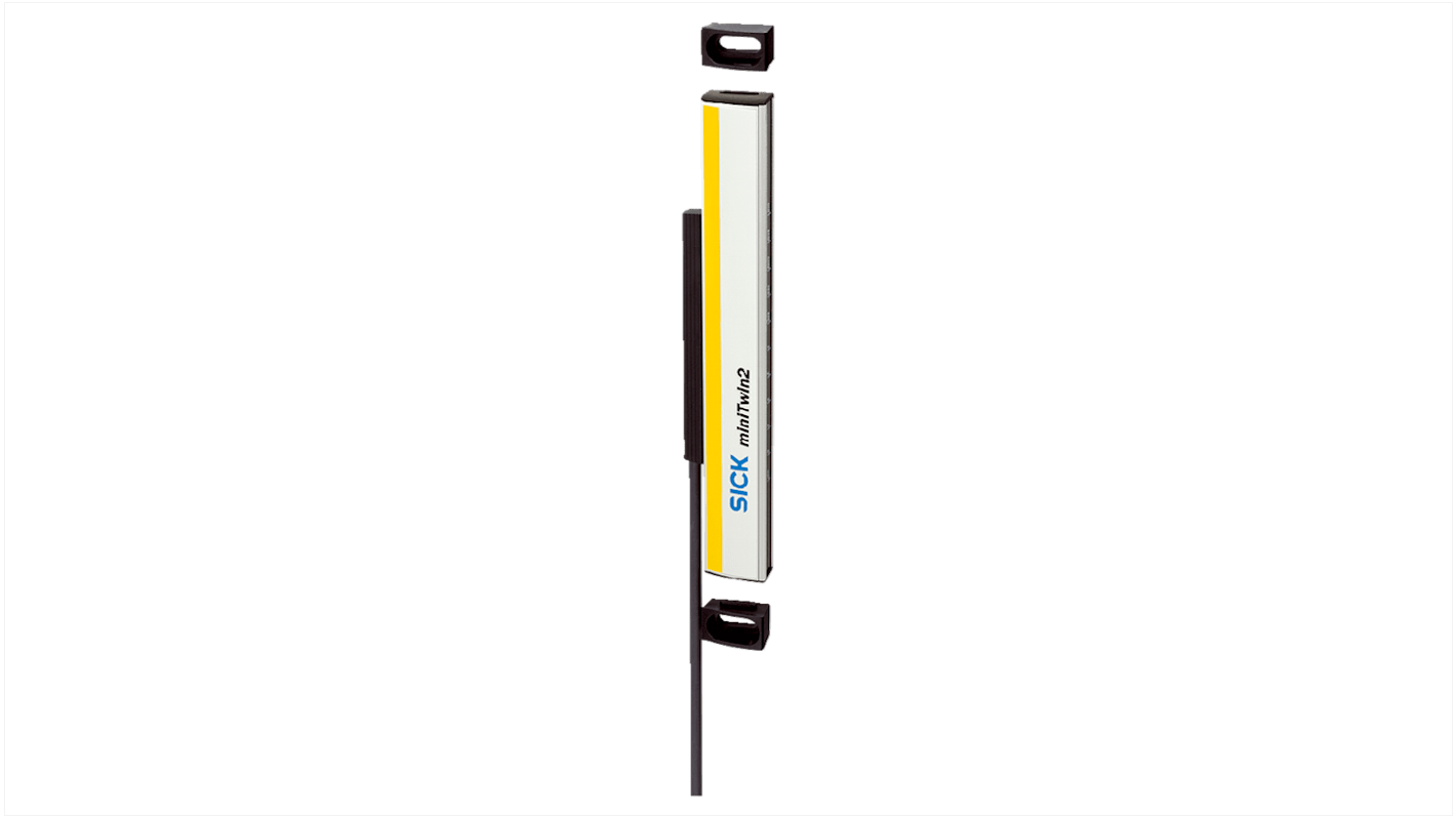 Barriera fotoelettrica Sick C2MT-01214BBC03BB0, compatta, risoluzione 14mm, protezione 120mm, distanza 6-8m, alimentazione 24V.