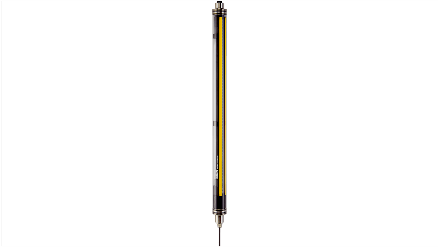 Barriera fotoelettrica Sick C4C-SB03010A10000, risoluzione 14mm, distanza rilevamento 8.5m, altezza protezione 300mm.