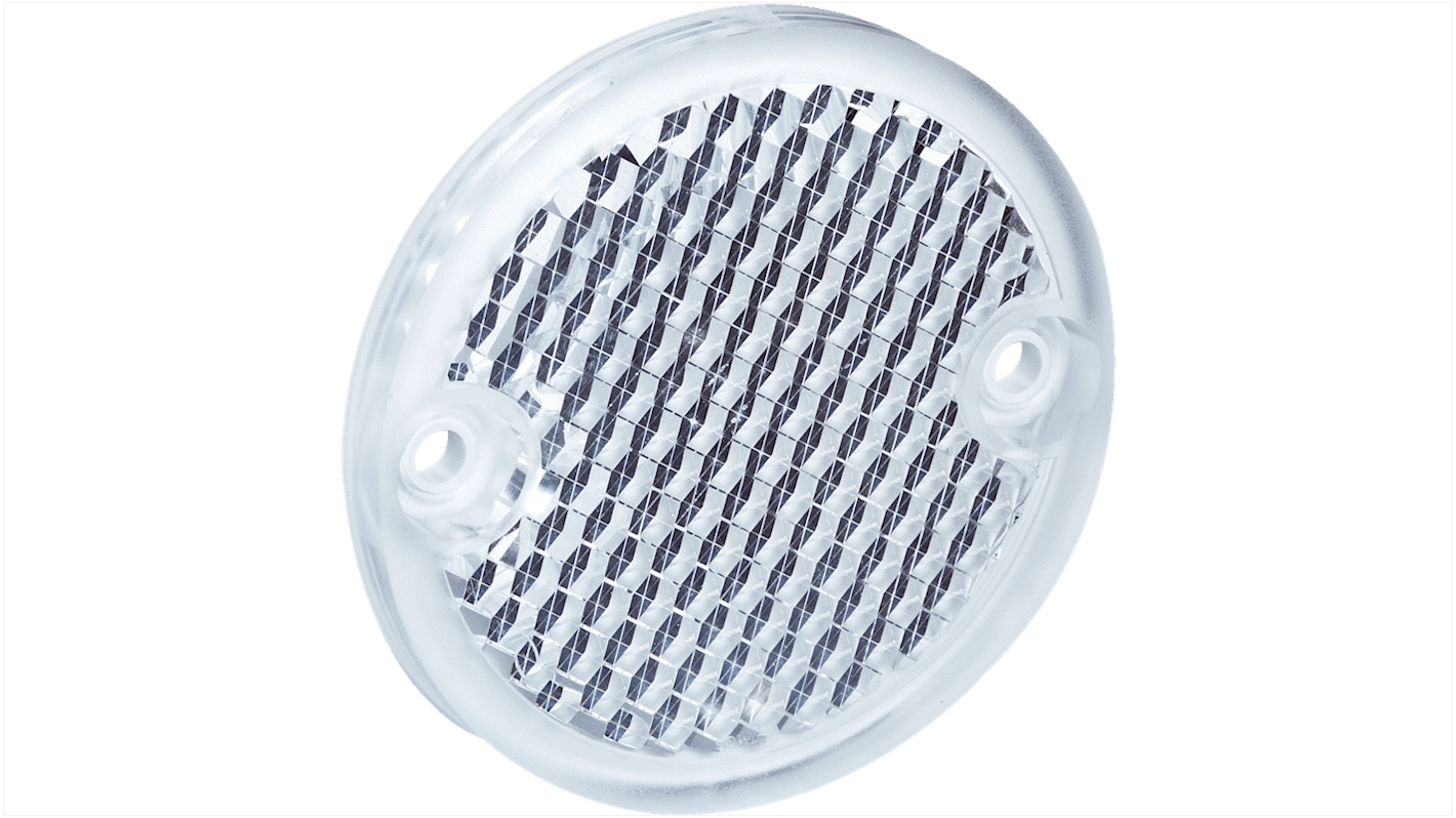Riflettore rotondo Sick C64A, attacco a vite, in PMMA/ABS, per applicazioni industriali, temperatura operativa -20/+65 °C.