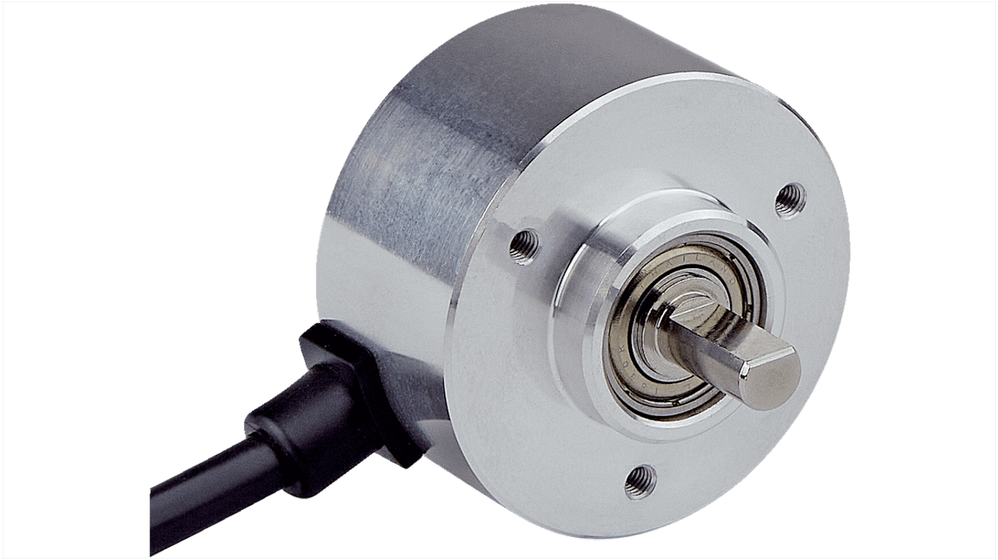 Encoder incrementale Sick DLS40E-S3GV01024, 1024 impulsi, montaggio a flangia, diametro albero 6 mm, IP50, 10-27 V.