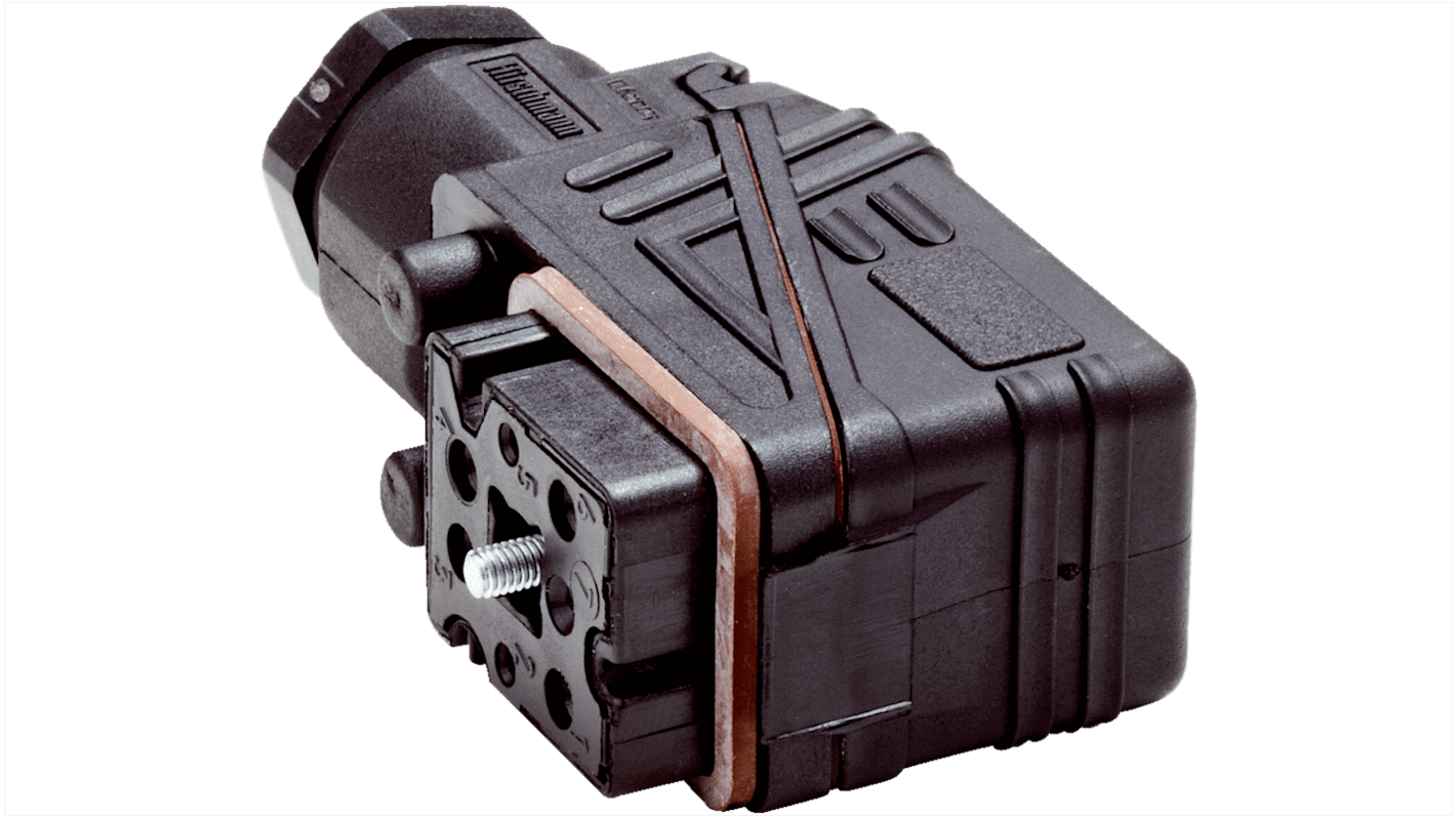 Connettore di potenza femmina SICK DOS-2207-W, montaggio su cavo, 7 pin, IP65, corrente 6A, tensione 250 V, diametro cavo 5-10 mm.