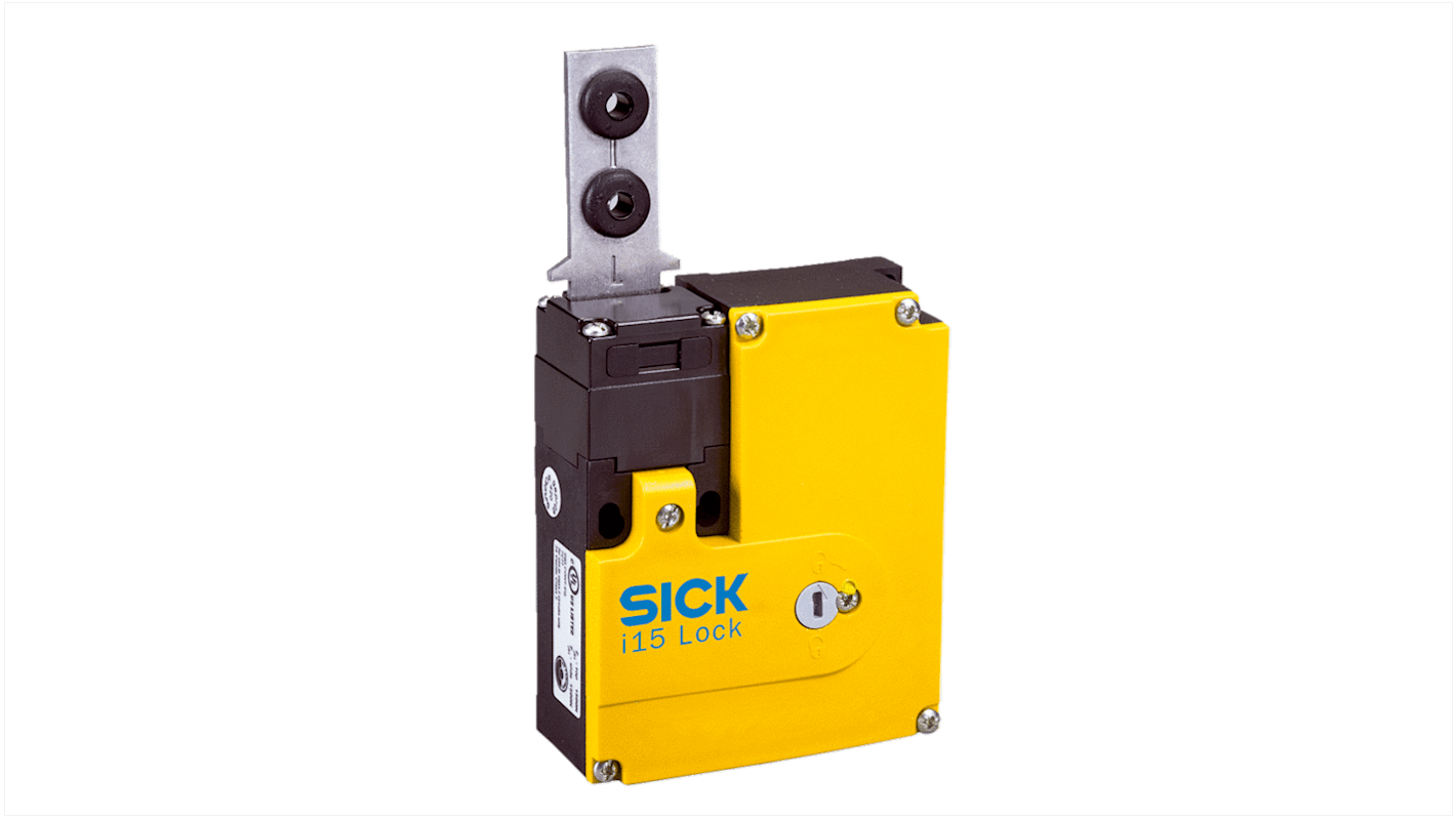 Interruttore di sicurezza Sick i15-EM0123, IP67, 230V, 1NC, dimensioni 42 x 96 x 37.5 mm, monitoraggio del blocco e della porta.