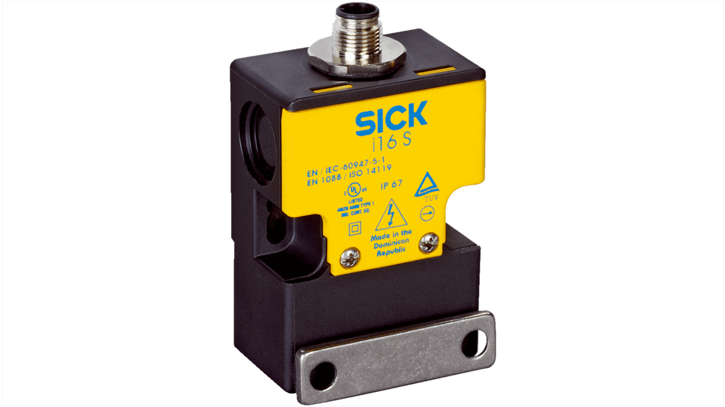 Interruttore di sicurezza Sick i16-SA205, 2NC, IP67, dimensioni 31 x 75 x 32 mm, per porte scorrevoli, tensione 24V cc.
