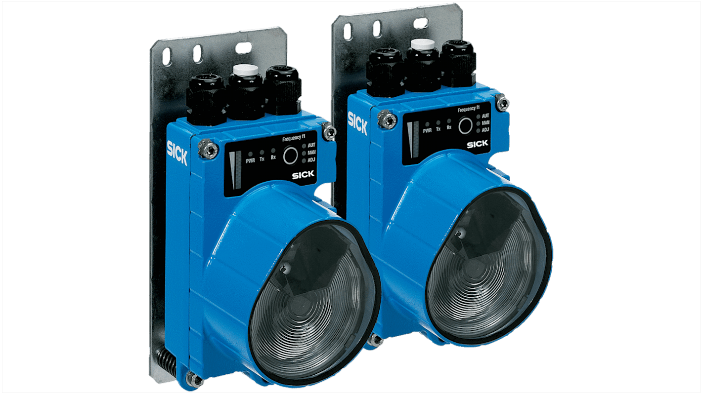 Sensore fotoelettrico Sick ISD300-1112, rilevamento fino a 120 m, protocollo PROFIBUS, grado di protezione IP65.