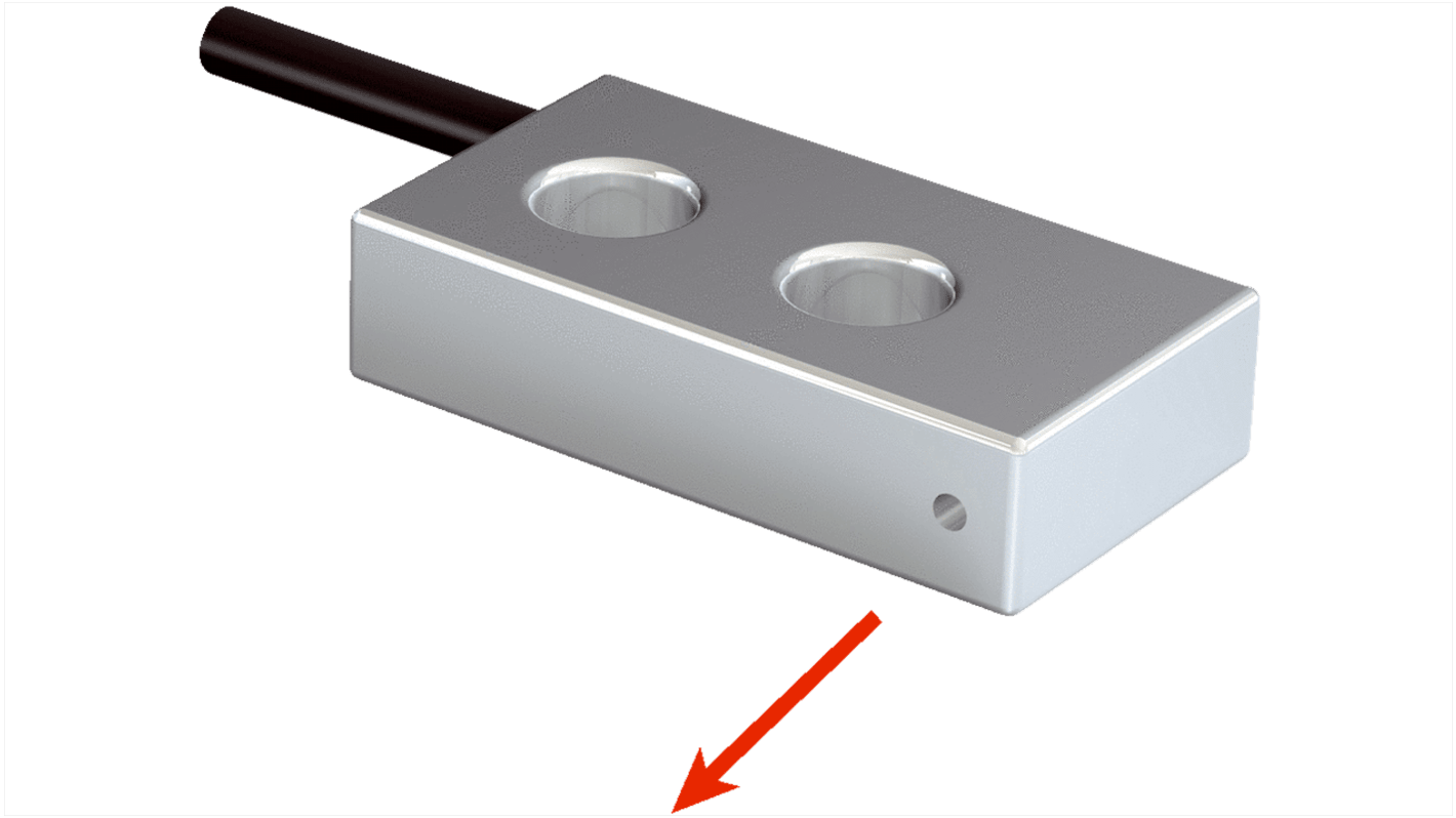 Sensore per fibre ottiche Sick LL3-DC57, custodia in acciaio inox, rilevamento fino a 330 mm, temperatura operativa -40/+60 °C.