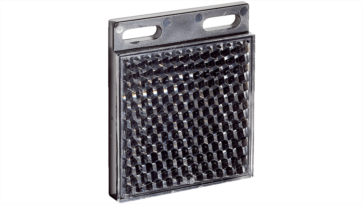 Accessorio rettangolare P250P03 di Sick, riflettore per sensori, montaggio avvitabile, temperatura operativa -20°C/+65°C.