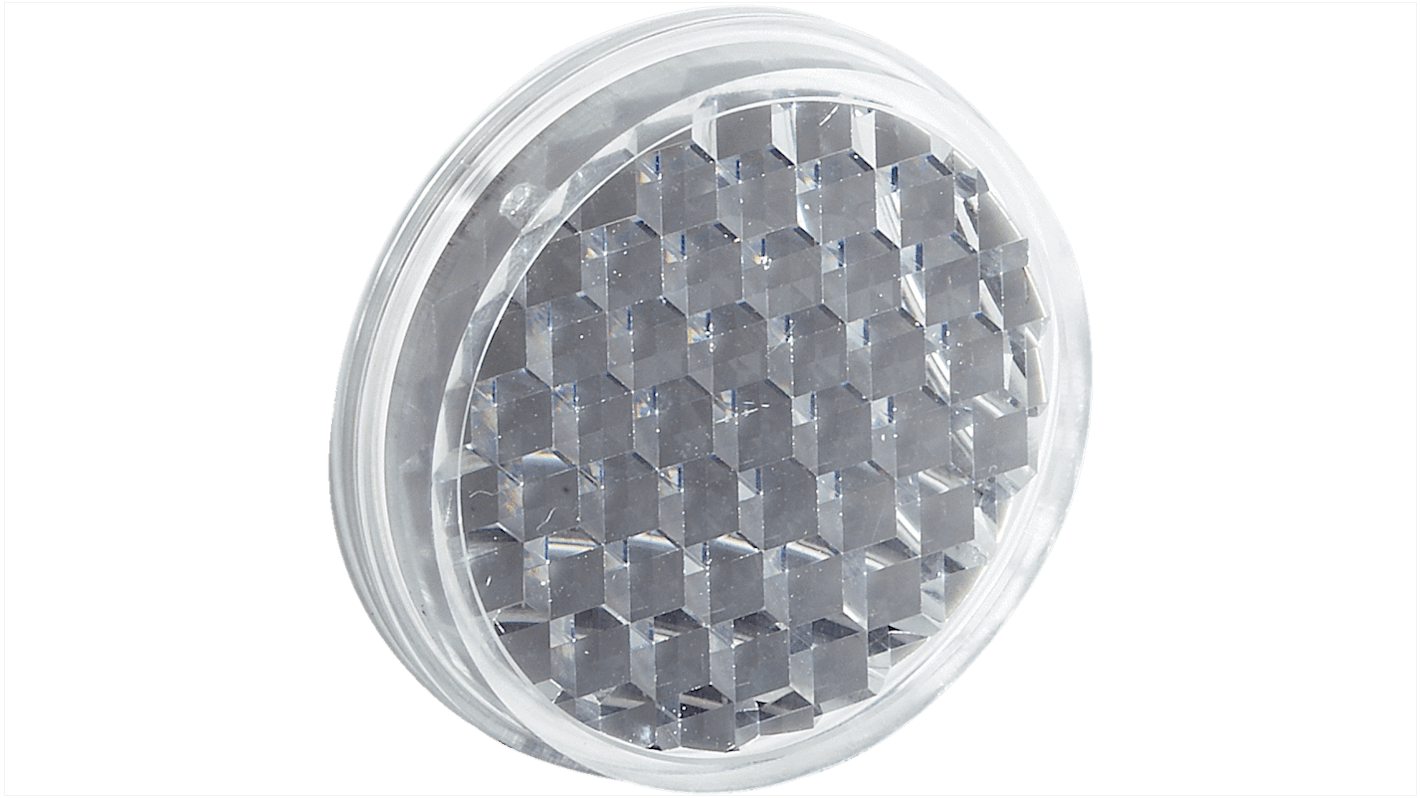 Sensore di prossimità Sick P34, tipo a riflessione rotonda, montaggio morsettabile, operante da -20 a +65 °C.