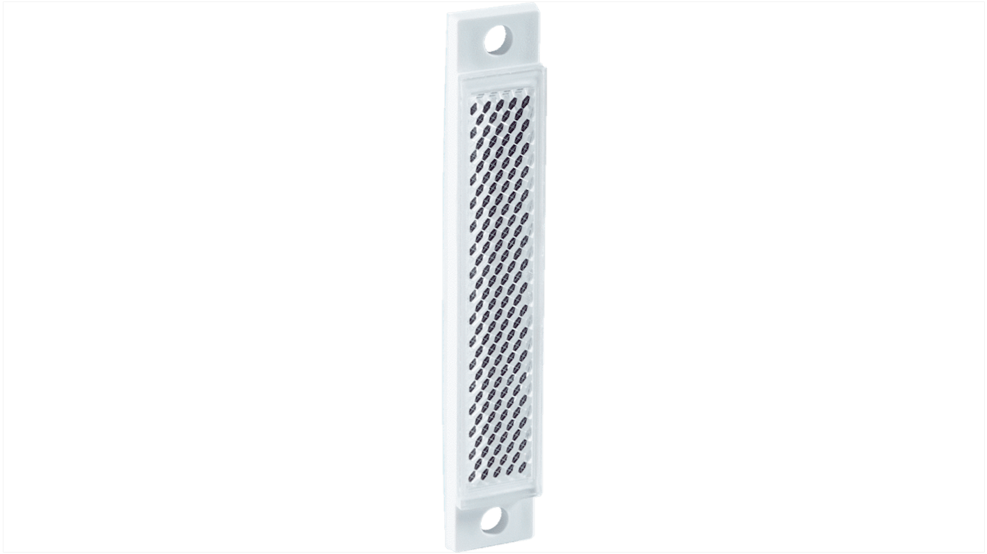 Riflettori Sick PL16F per sensori, dimensioni 8 mm x 48 mm, montaggio a vite, grado di protezione IP67, per materiali trasparenti.