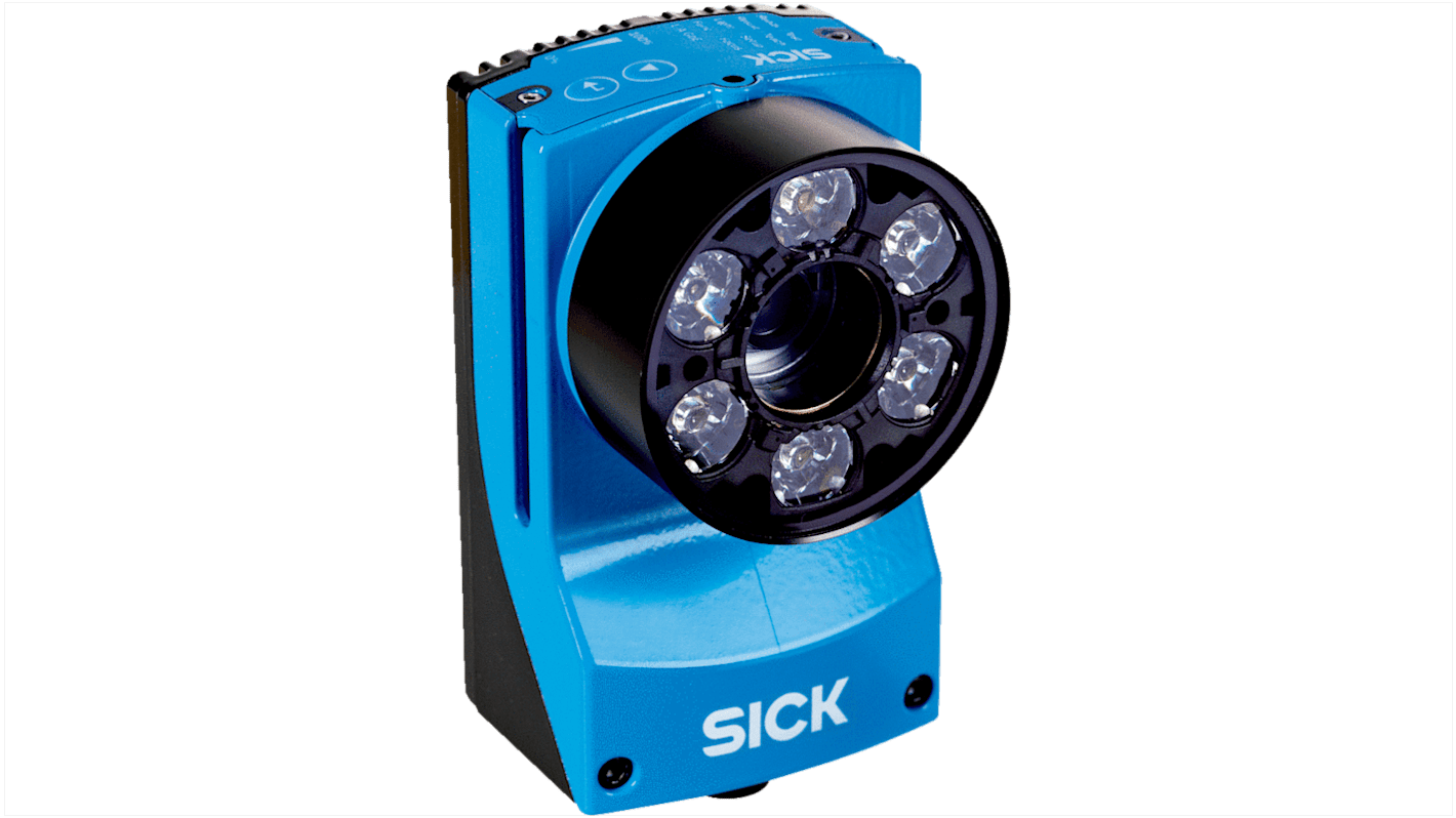 Lettore codici a barre Sick V2D632R-MISCB8, tecnologia CMOS, distanza di lettura 50-2200 mm, alimentazione 12-24 V CC.