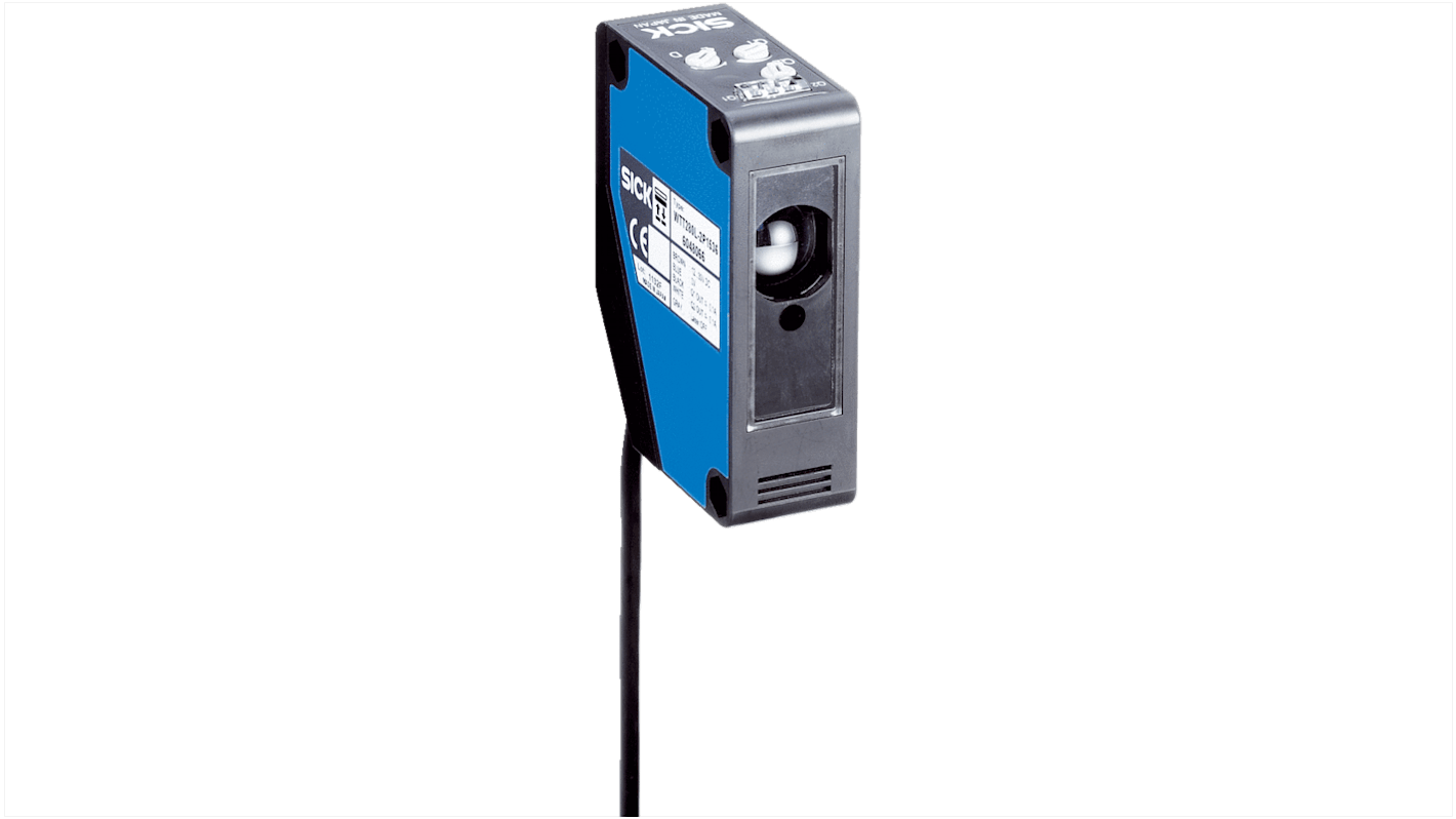 Sensore fotoelettrico rettangolare Sick WLT280L-2P1536, montaggio a pannello, rilevamento fino a 18000 mm, IP67.