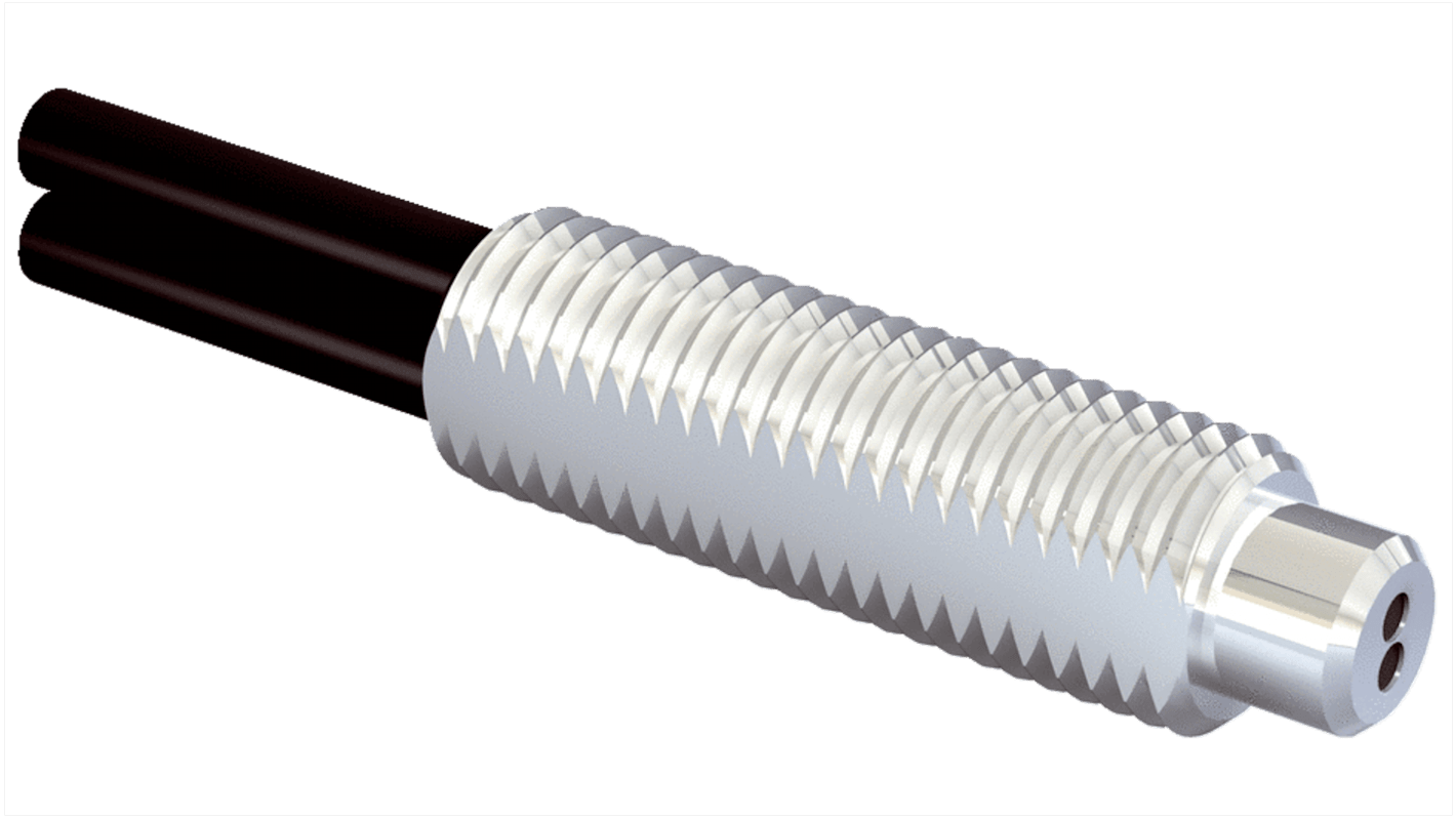 Sensore per fibre ottiche Sick LL3-DK063000, M6, custodia in acciaio inox, gamma di rilevamento 590 mm, montaggio su cavo.