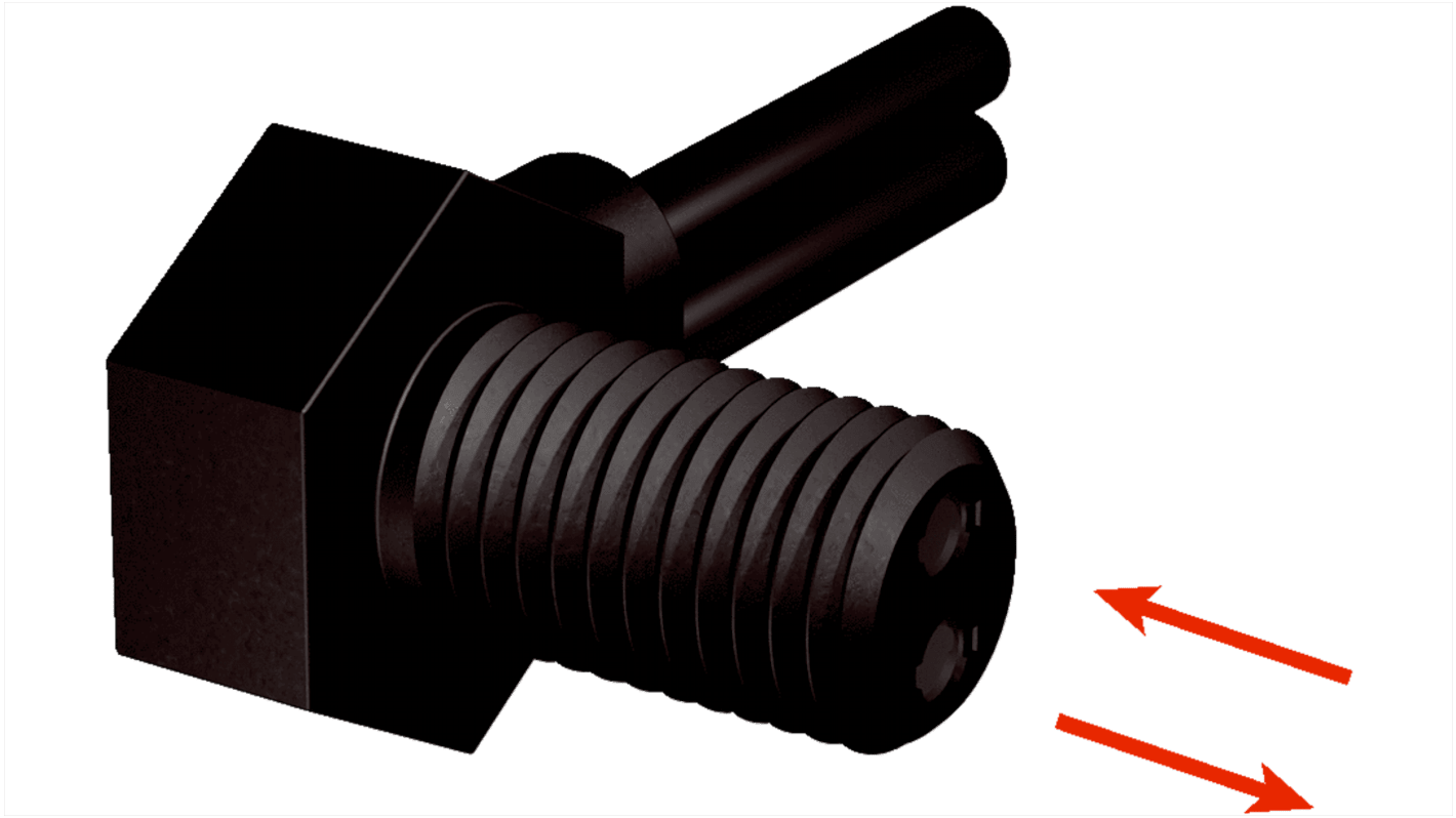 Sensore per fibre ottiche Sick LL3-DV07, montaggio su cavo, gamma di rilevamento 650-660 mm, tempo di risposta 8 ms.