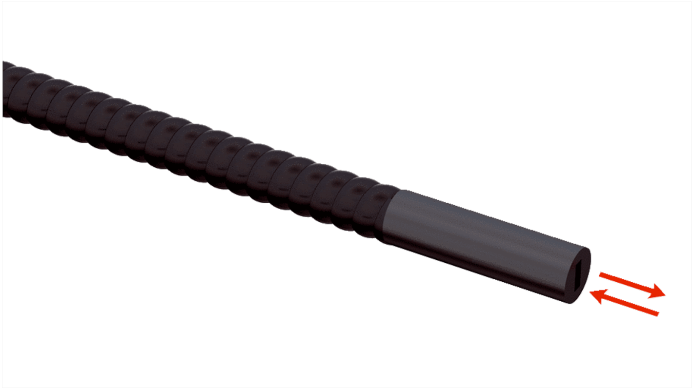 Sensore per fibre ottiche Sick LL3-LM35450, vetro, gamma di rilevamento 201 mm, montaggio su cavo, temperatura operativa -10/+60 °C.