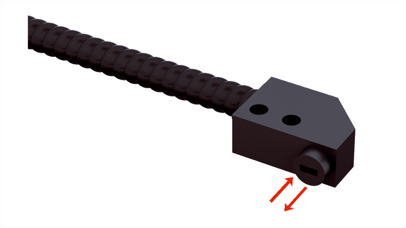 Sensore per fibre ottiche Sick LL3-LM36450, montaggio su cavo, rilevamento fino a 261 mm, temperatura operativa -10 a 60 °C.