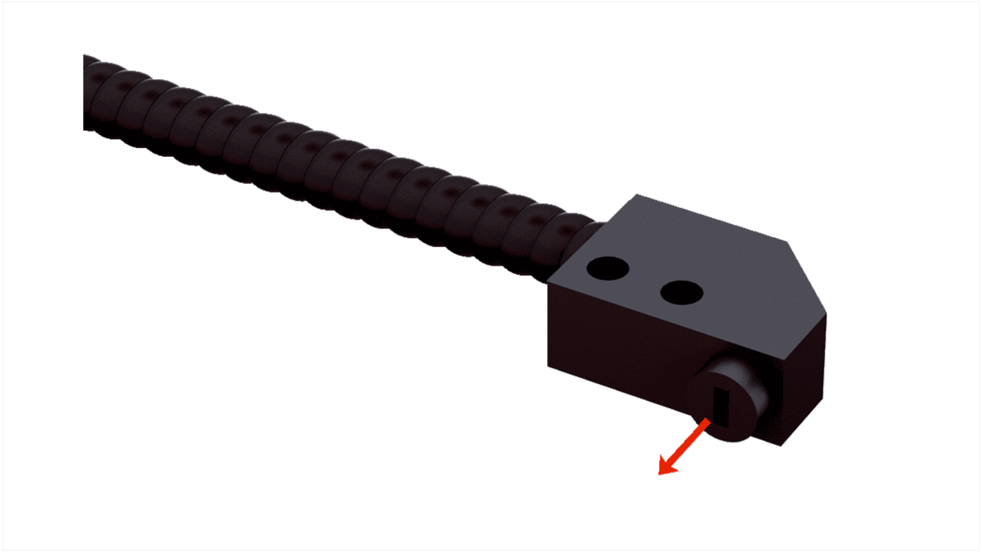 Sensore per fibre ottiche Sick LL3-LM39750, montaggio su cavo, gamma di rilevamento 1350 mm, custodia in metallo.