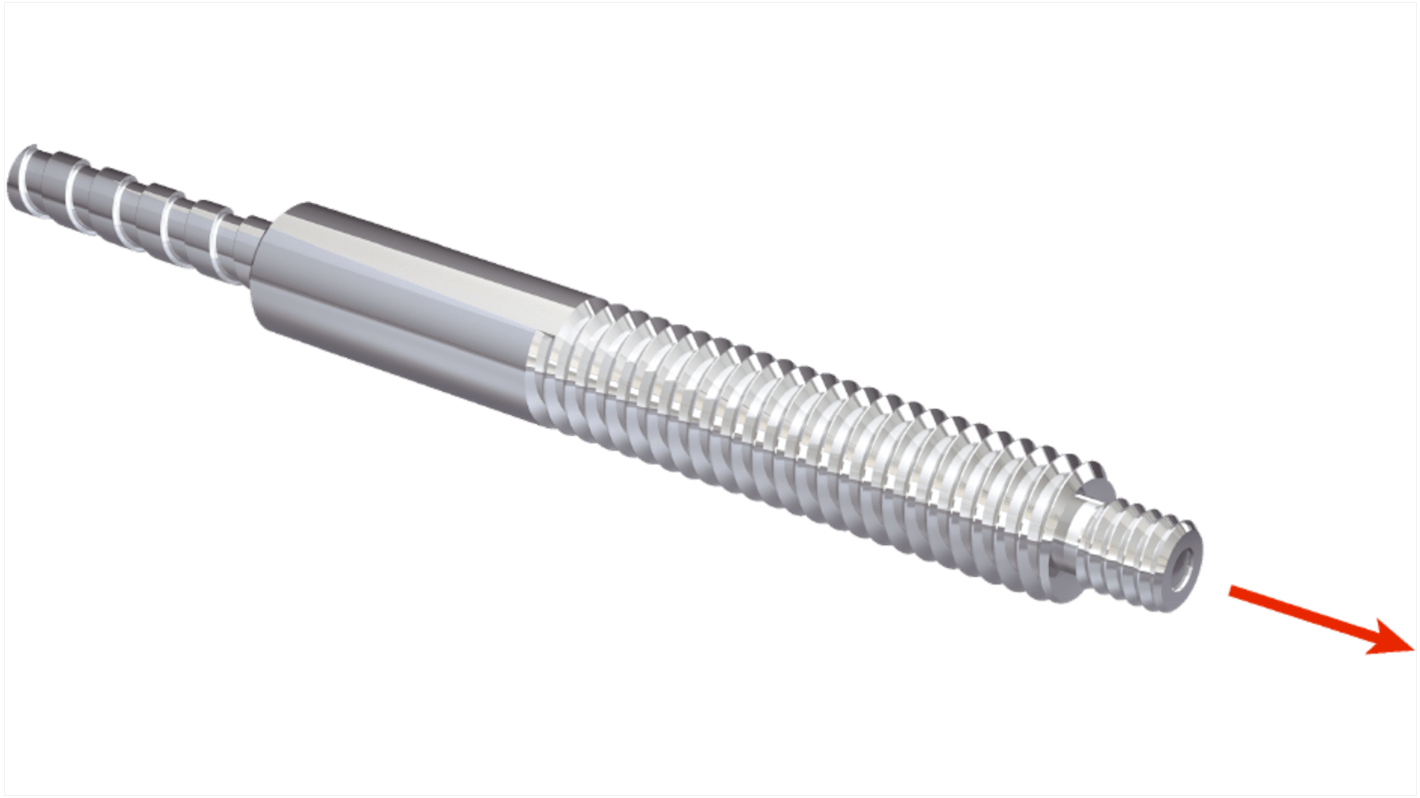 Sensore per fibre ottiche Sick LL3-TH08-05, acciaio inox, rilevamento fino a 1600 mm, montaggio su cavo, lunghezza 5.03 m.