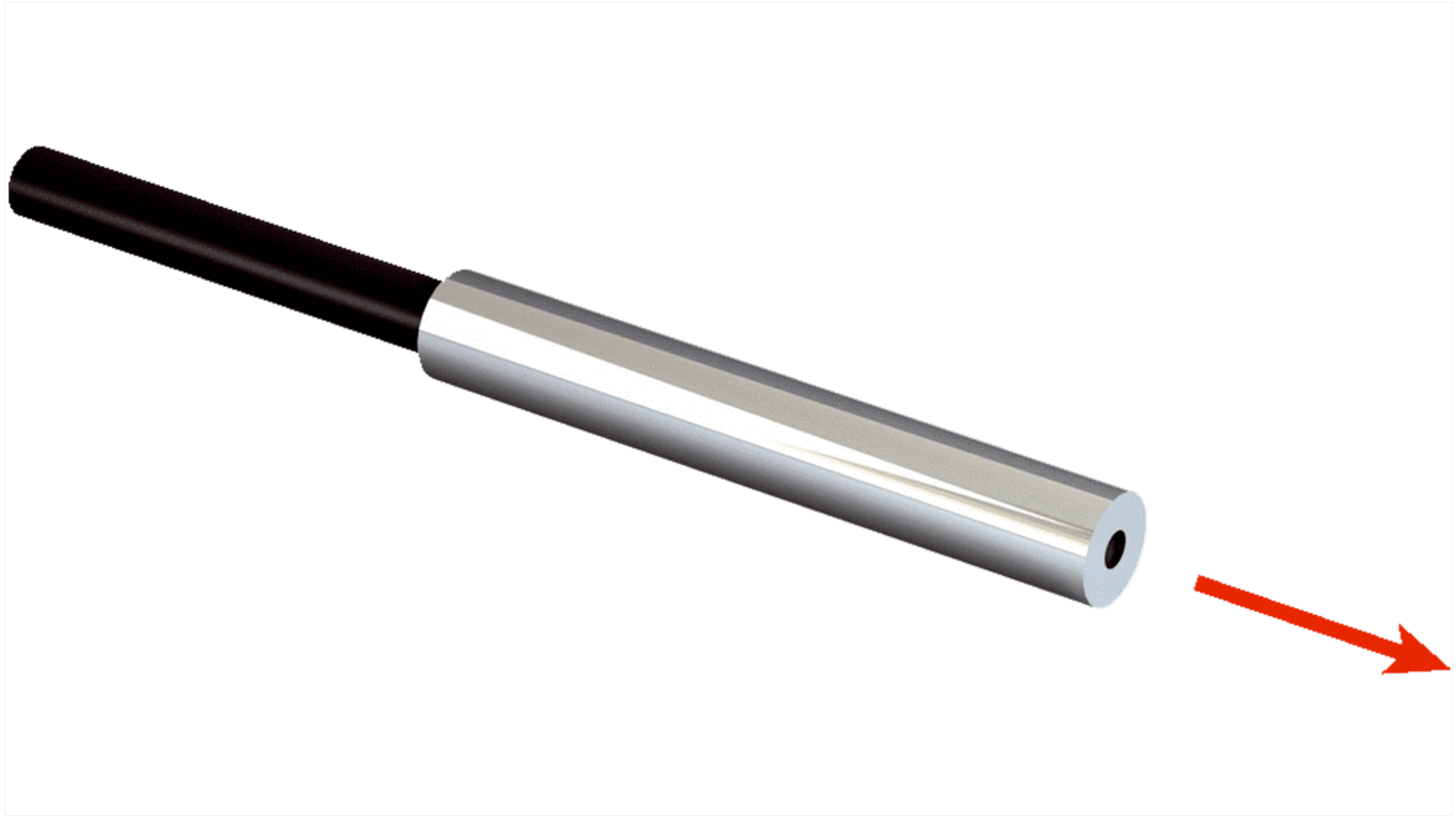 Sensore per fibre ottiche Sick LL3-TM03, montaggio su cavo, gamma di rilevamento 1100-1540 mm, custodia in acciaio inox.
