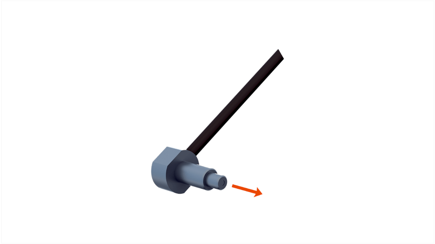 Sensore per fibre ottiche Sick LL3-TV77, custodia in acciaio inox, rilevamento fino a 4000 mm, montaggio su cavo.