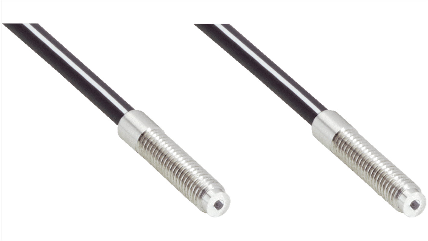 Sensore per fibre ottiche Sick LLSE-A1300111020C4, lunghezza 2 m, gamma di rilevamento 2700 mm, custodia in acciaio inox.