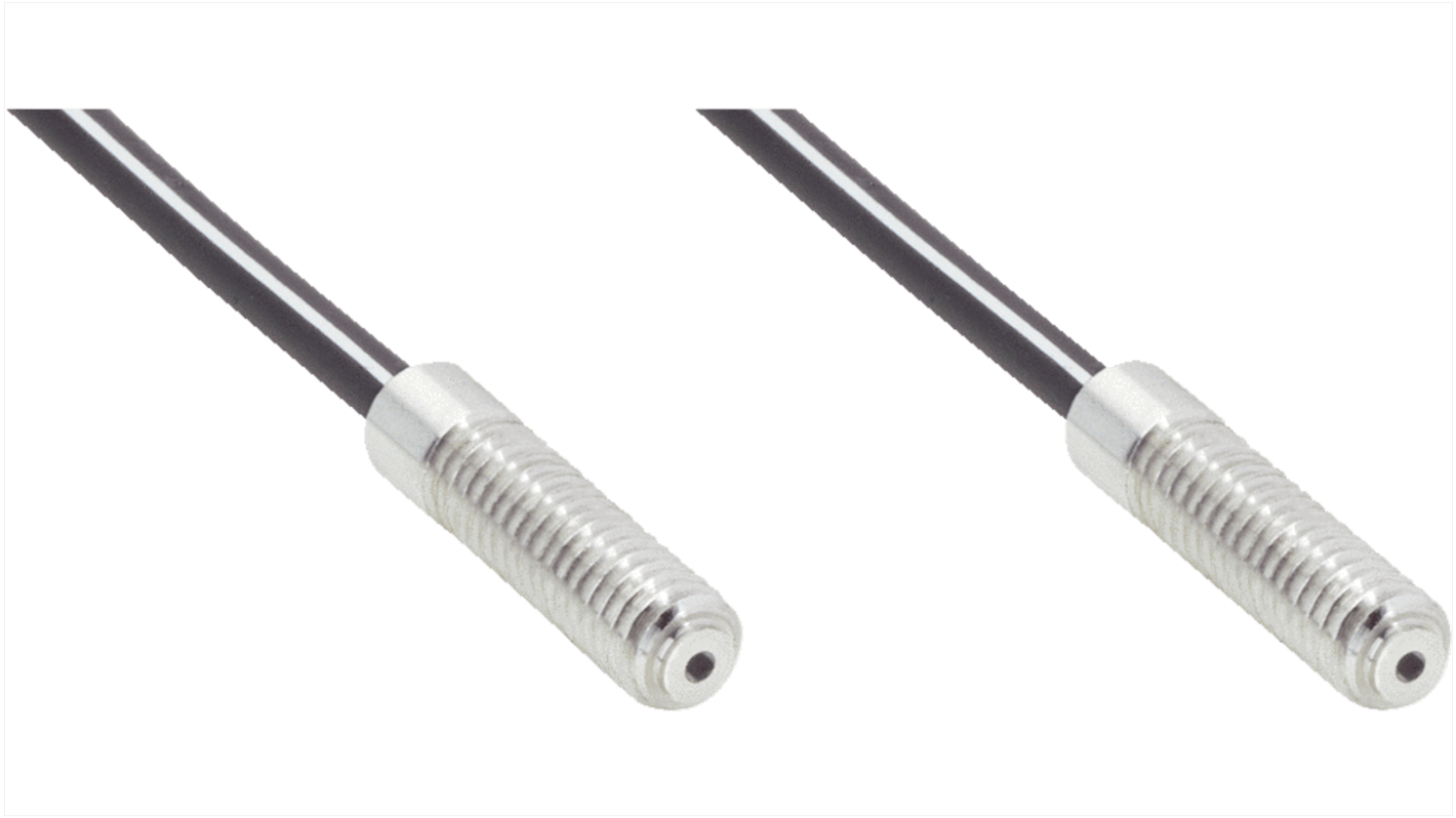 Sensore per fibre ottiche Sick LLSE-A1400111020C4, lunghezza 2 m, gamma di rilevamento 2700 mm, custodia in acciaio inox.