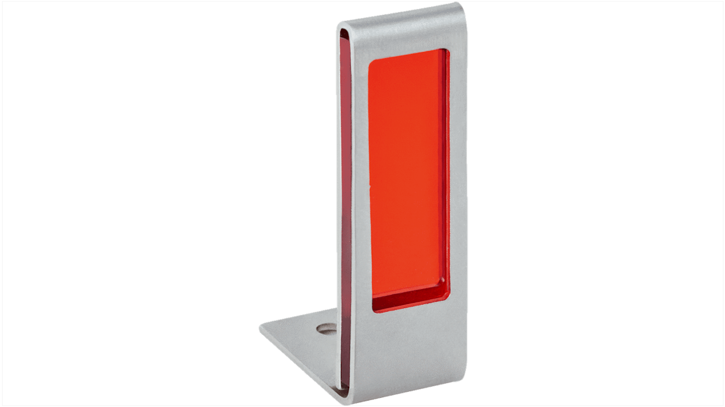 Accessorio di protezione Sick LPC-W12-3 per W12-3, in acciaio inox e plastica, con schermo protettivo e ferramenta per montaggio.