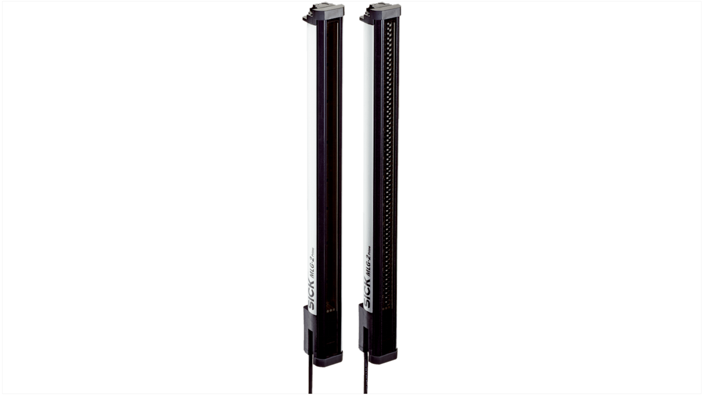 Griglia luminosa Sick MLG05S-0145A10501, rilevamento 145 mm, IP65/IP67, lunghezza 269.4 mm, larghezza 34 mm.