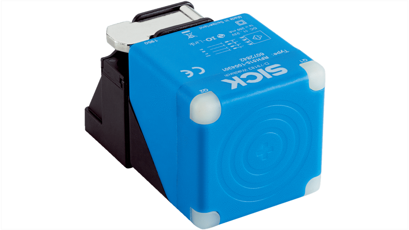 Lettore fisso Sick RFH515-1004301 per RFID, distanza di lettura 80 mm, dimensioni 40 x 40 x 67 mm, alimentazione 11-32 V dc.