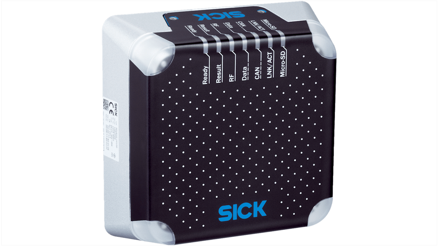 Sick RFU620-10500, lettore di codici RFID compatto, alimentazione 48-57 V dc, interfaccia USB 2.0, montaggio fisso.