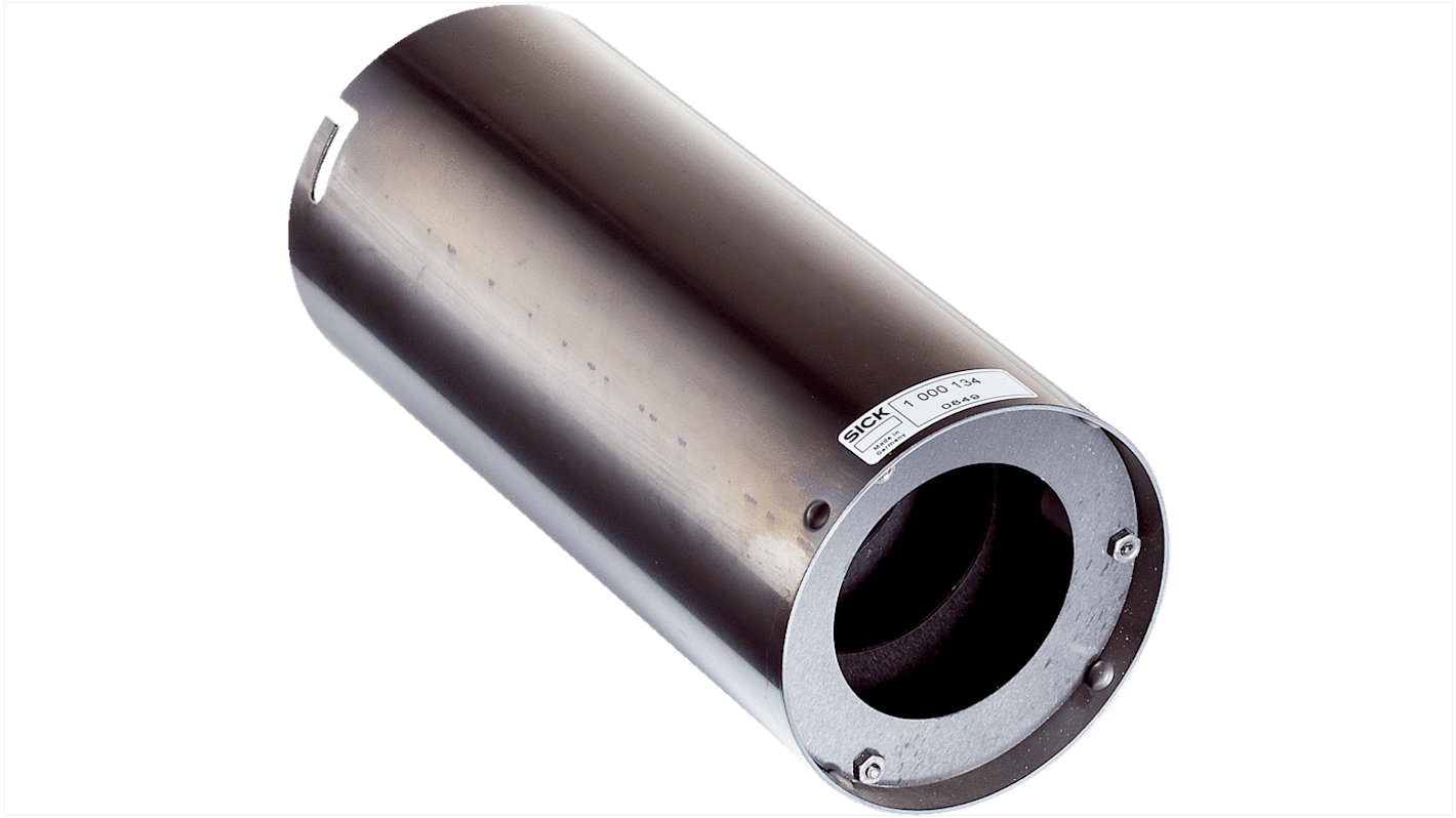 Riflettore Sick SST DO 80-090 per sensori, cilindrico, in alluminio, lunghezza 90 mm, montaggio a pannello, con tubo di protezione dalla polvere.
