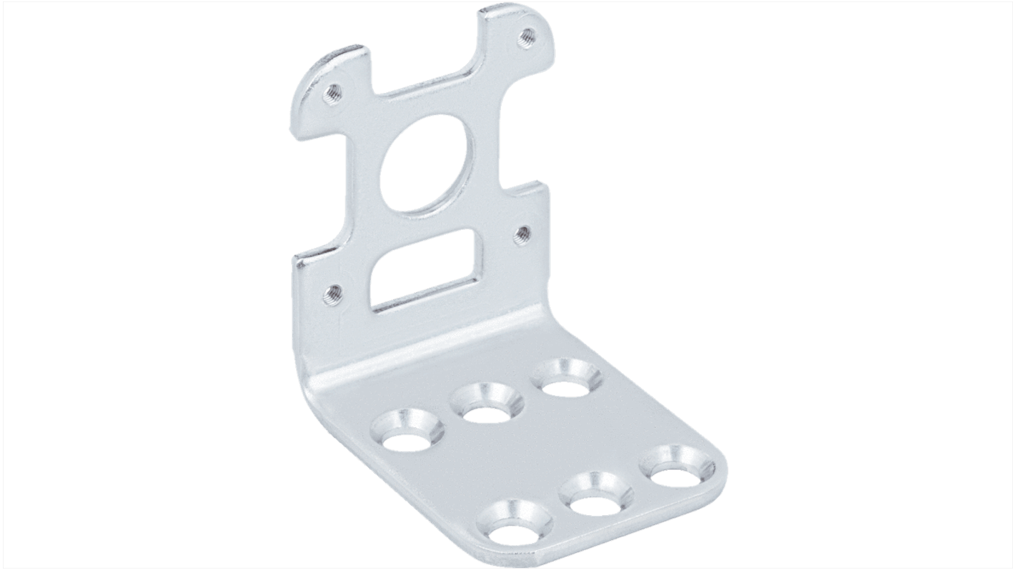 Staffa di montaggio Sick TR10-MA0000 in acciaio inox 304, per attuatori, peso 60 g, resistente alla corrosione.