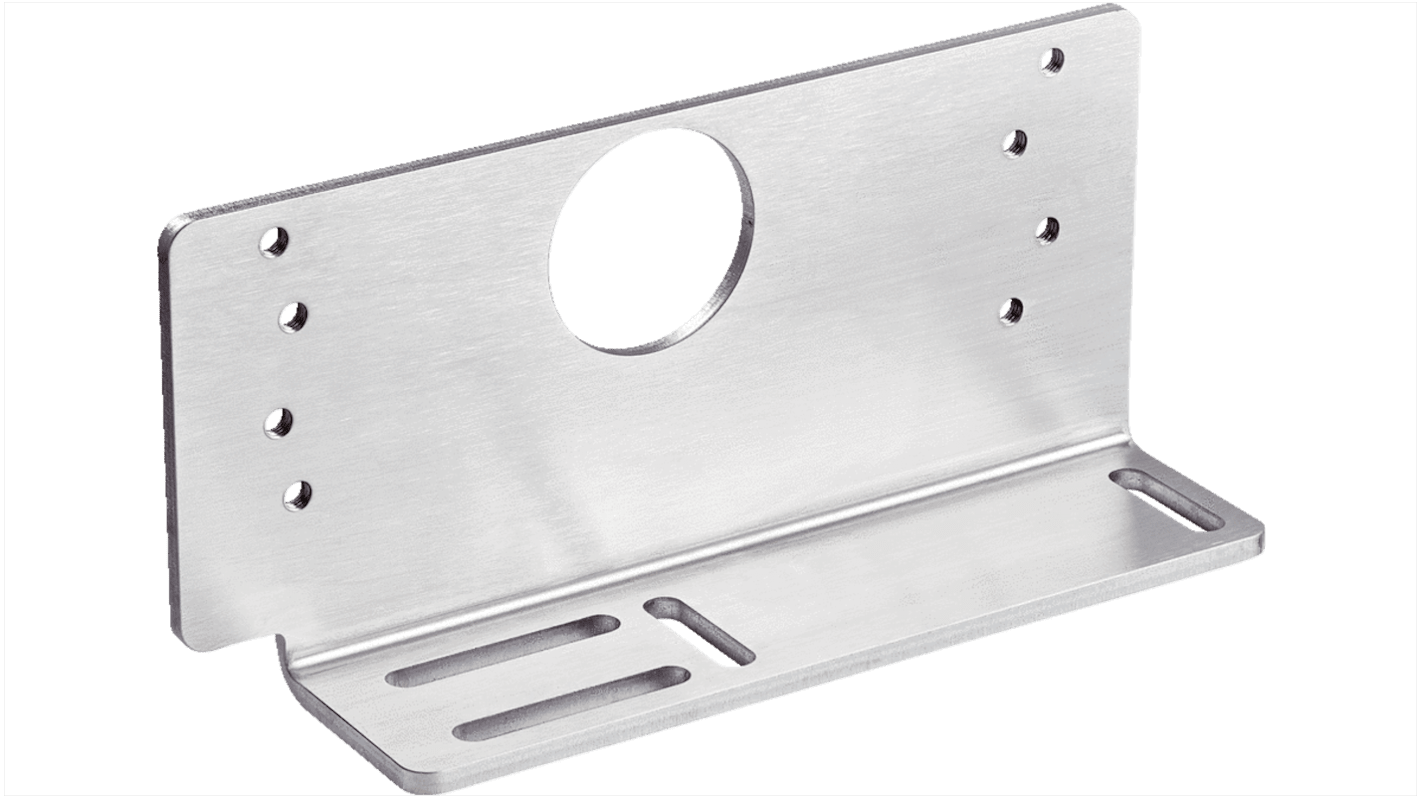 Piastra di montaggio angolata Sick TR110-XMSB per sensori, confezione da 1 pezzo, per integrazione rapida a pannello.