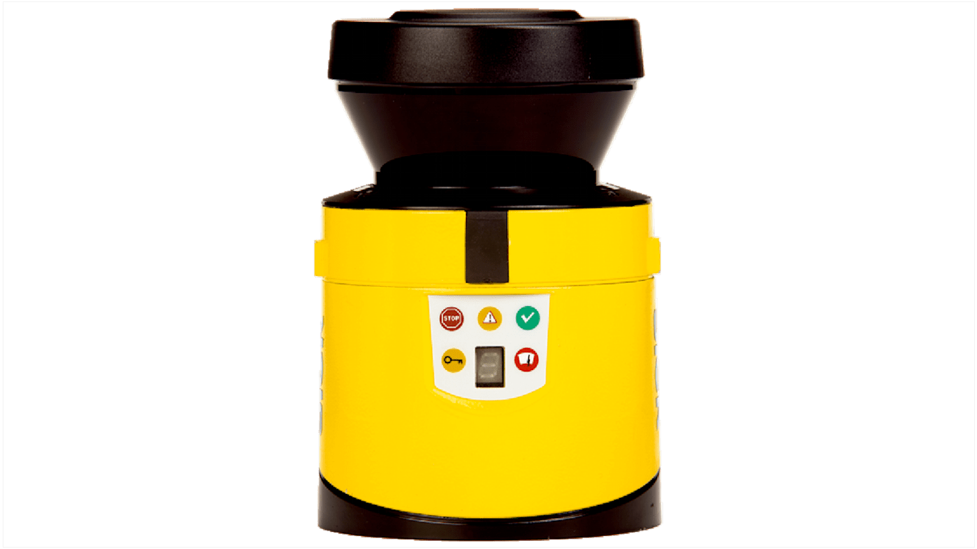 Laser scanner di sicurezza Sick S30B-2011GB, design compatto, campo di protezione 2-3 m, angolo di scansione 270°.