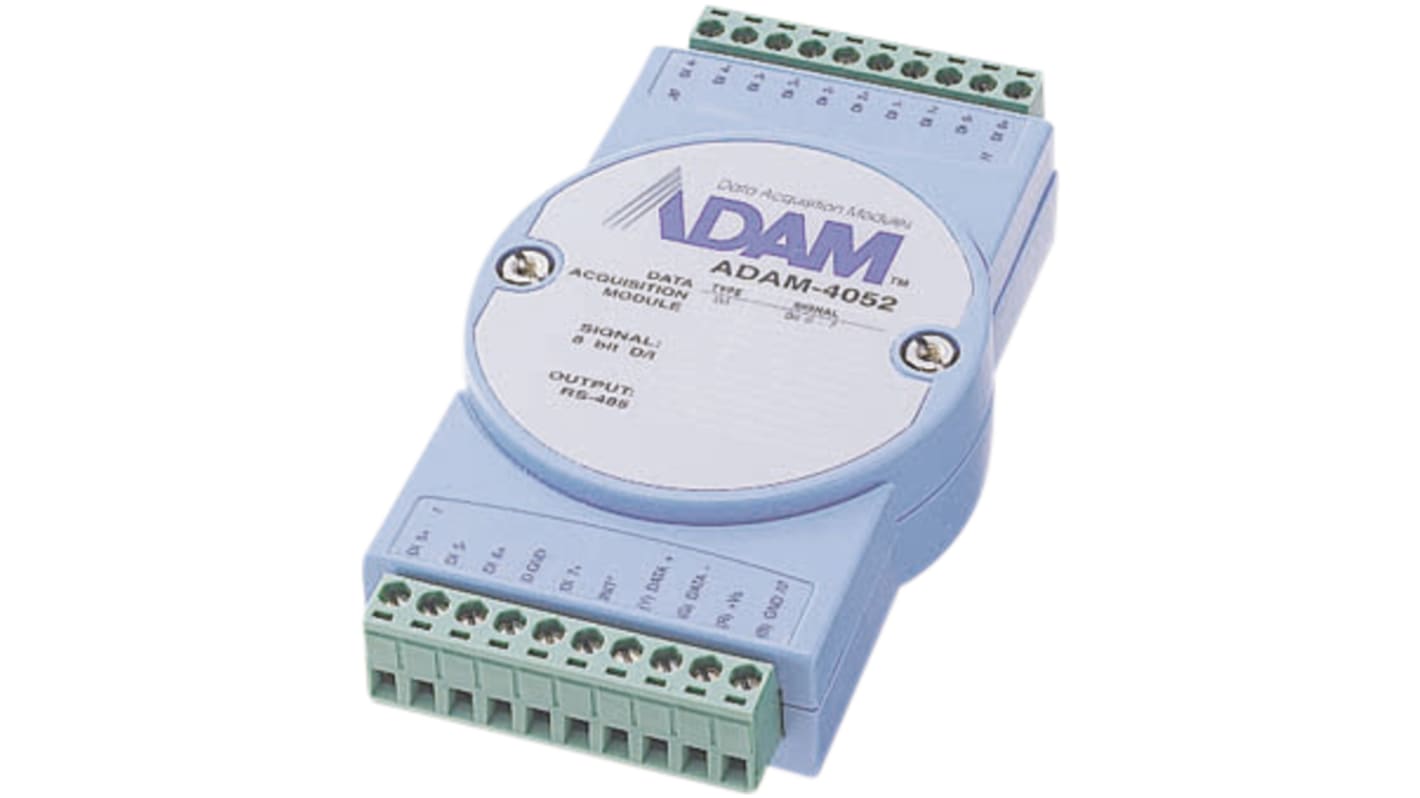 Modulo di ingresso digitale isolato Advantech ADAM-4052, 8 canali, tensione di isolamento 2.500 Vc.c., protezione sovratensione 70 Vc.c.