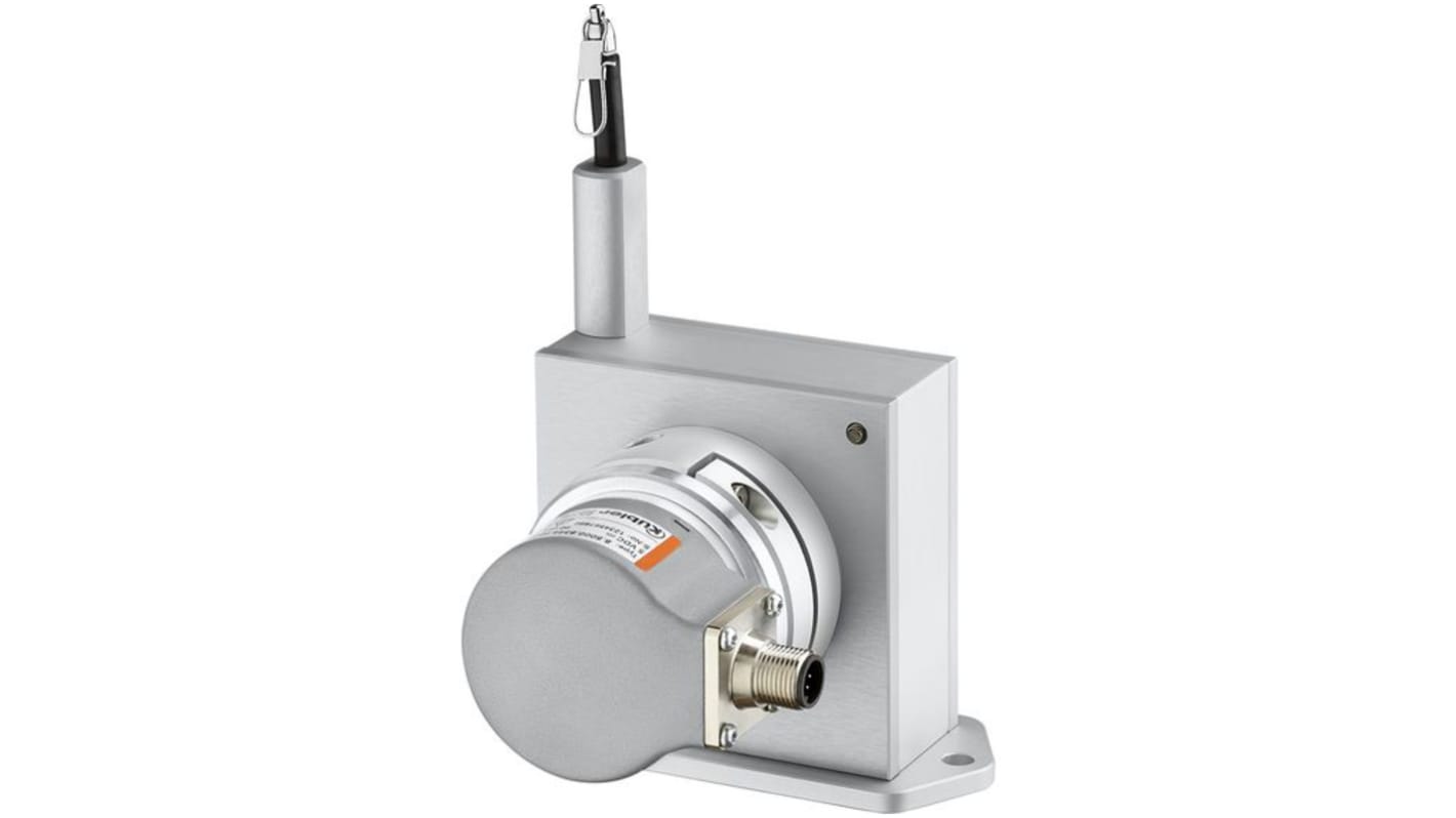 Encoder a filo Kübler D8.3B1.0300.A113.0000, con connettore M12, lunghezza 3 metri, grado di protezione IP67, conforme a RoHS.