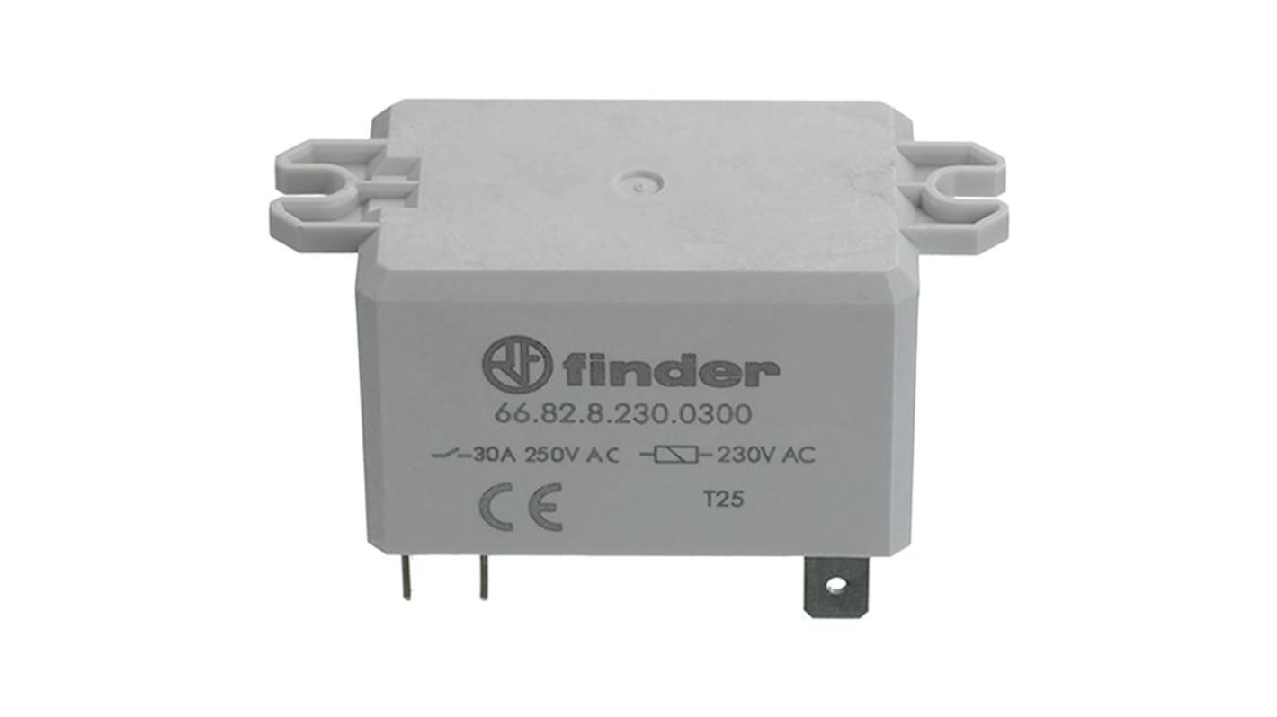 Finder Relè a stato solido 30 A, 400 V, montaggio su flangia, configurazione DPDT, isolamento rinforzato.
