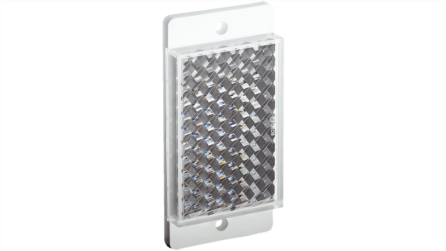 Riflettore Sick P32 rettangolare, attacco a vite, dimensioni 32,5 mm x 65 mm, materiale PMMA/ABS, serie P.