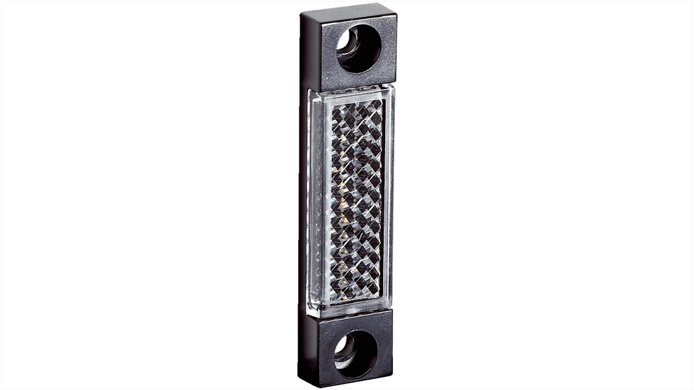 Riflettore Sick P45A rettangolare in PMMA/ABS, montaggio a vite, dimensioni 12,5 mm x 54 mm, per applicazioni industriali.