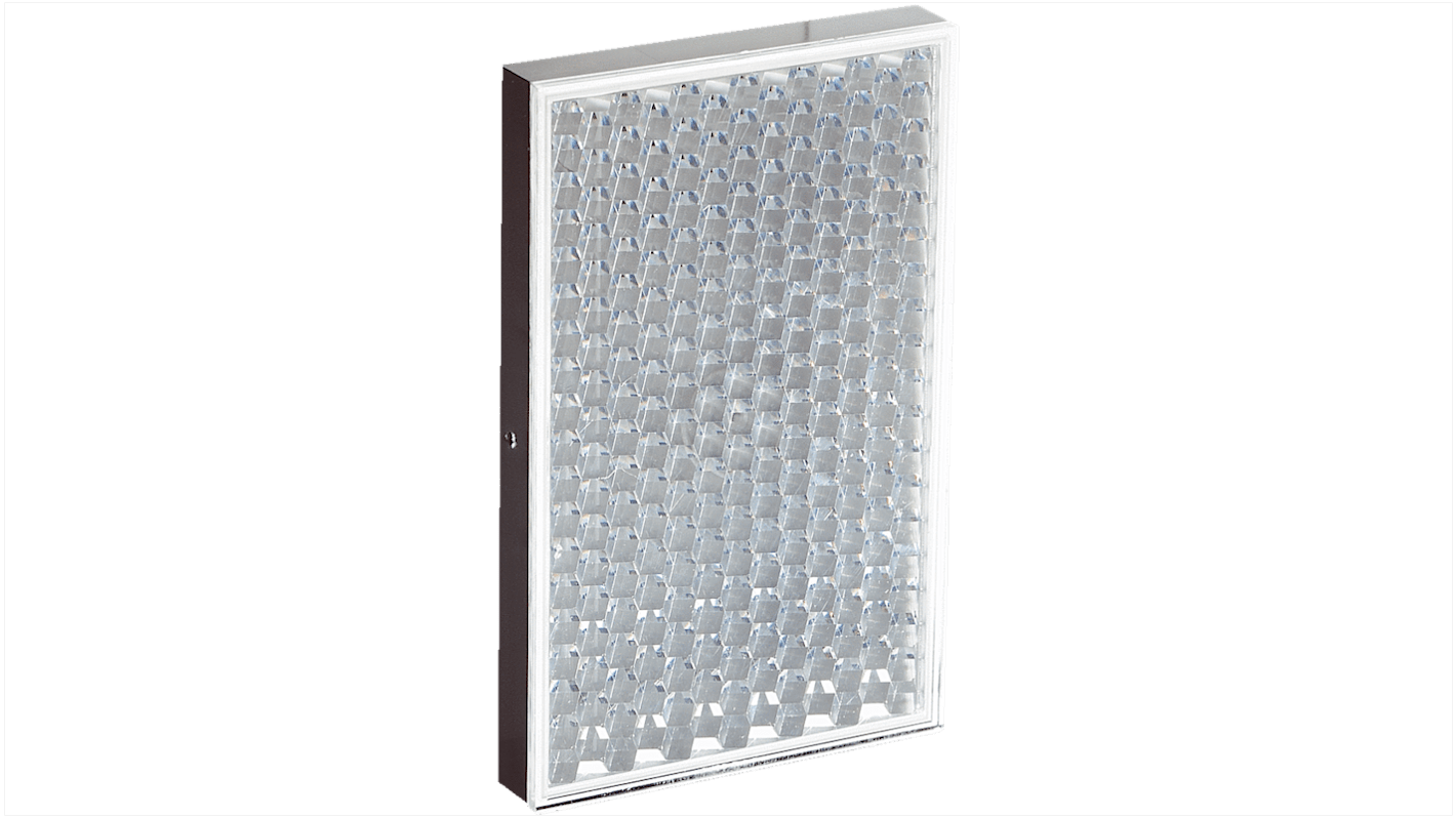 Riflettore Sick PL72-2 per applicazioni industriali, rettangolare, montaggio a vite, materiale PMMA/ABS, dotato di bullone M6x14.