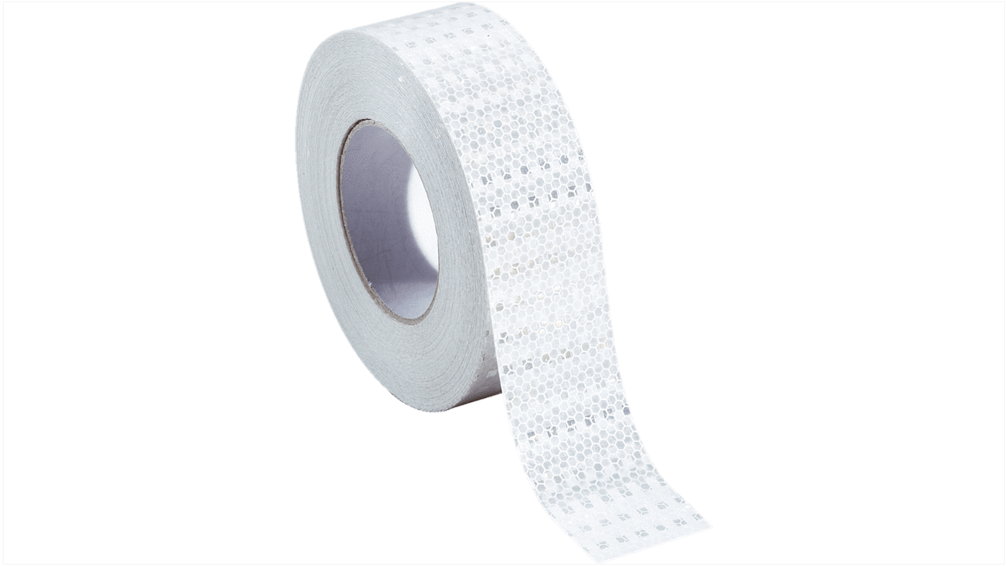 Nastro riflettente autoadesivo Sick REF-PLUS-R50, dimensioni 50 mm x 22,8 m, per applicazioni industriali, resistenza da -20°C a +60°C.