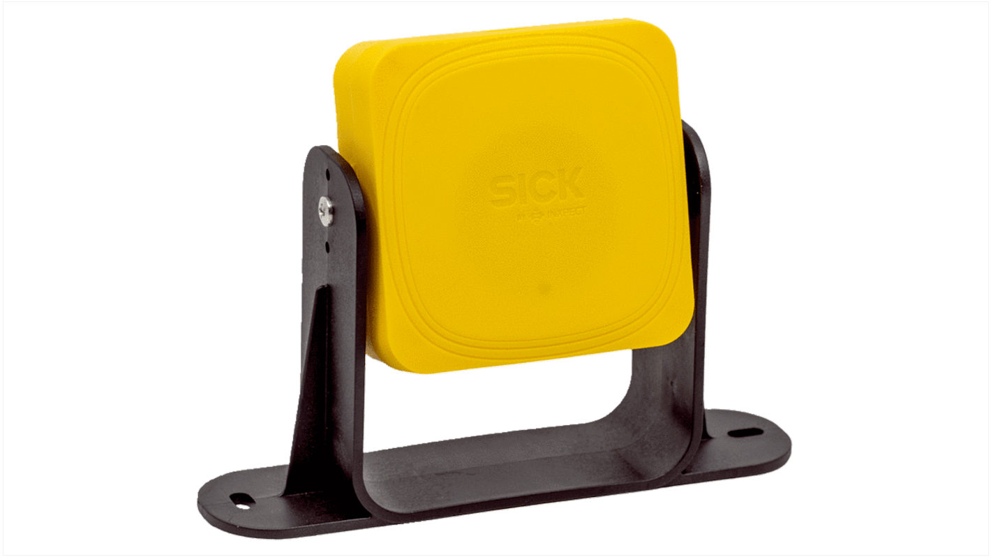 Interruttore di sicurezza senza contatto Sick SRA2-AAR140AKZI, 24V cc, grado di protezione IP67, dimensioni 85x85x53 mm, campo di scansione fino a 9 m.