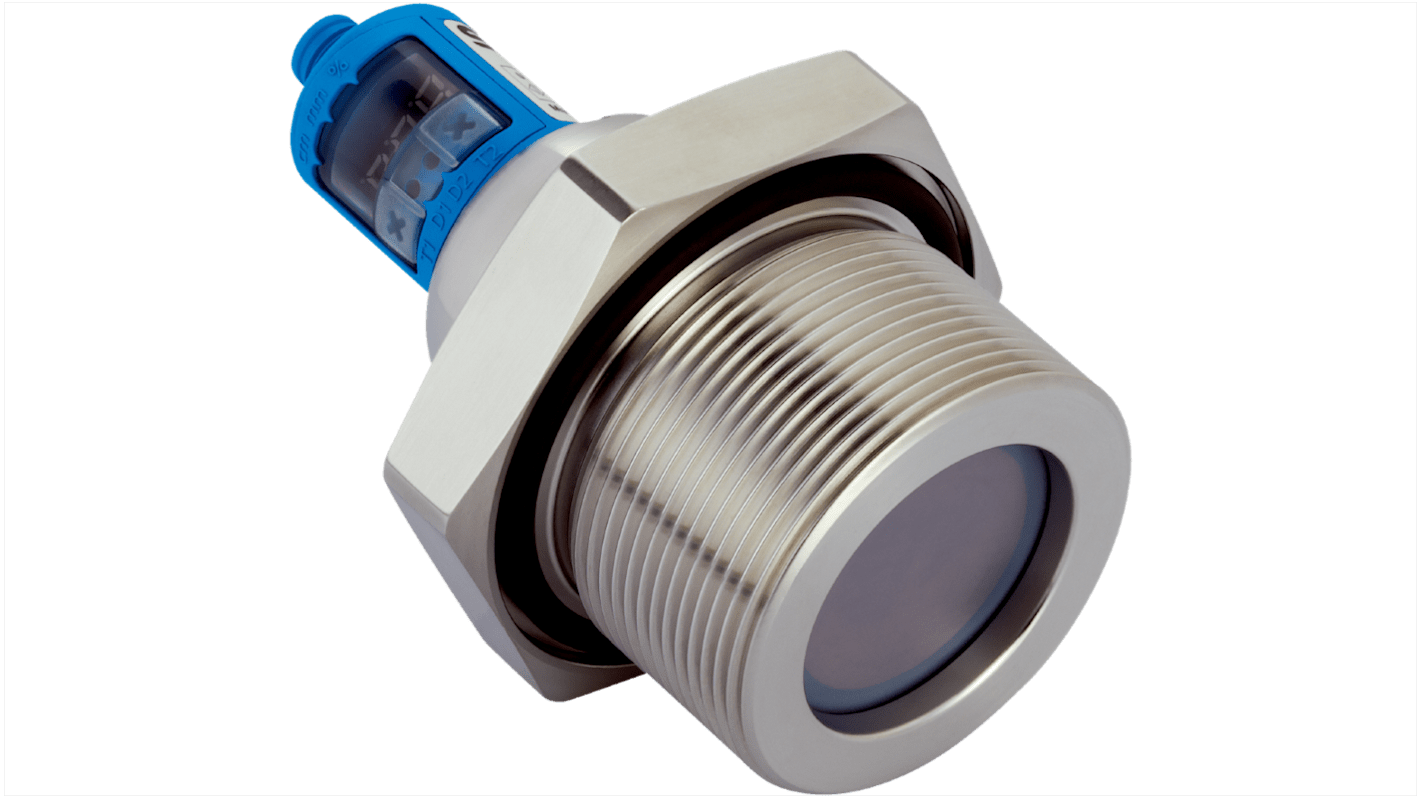 Sensore di livello Sick UP56-214118 a ultrasuoni, corpo in acciaio inox, campo di lavoro fino a 3,4 m, uscita PNP.