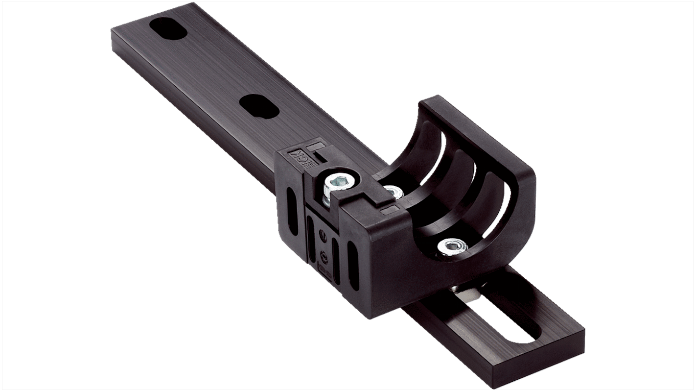 Sensore di prossimità Sick BEF-1SHABP004, kit di 4 staffe in alluminio anodizzato e plastica per montaggio girevole e laterale.