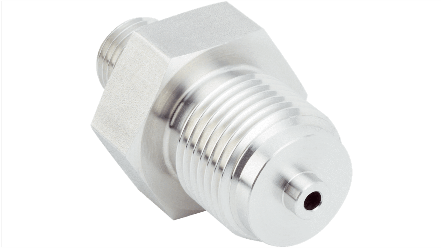 Adattatore di processo Sick BEF-AD-G14-G12B-PXX con filettatura G 1/4" e guarnizione in acciaio inox, per sensori di pressione.