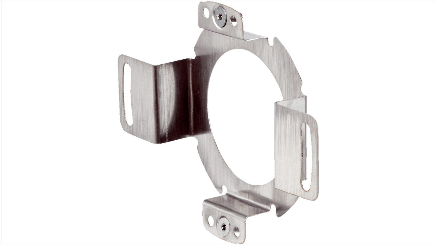 Piastra flangiata Sick BEF-DS00XFX per accoppiamento statore standard, progettata per un facile montaggio in applicazioni industriali.