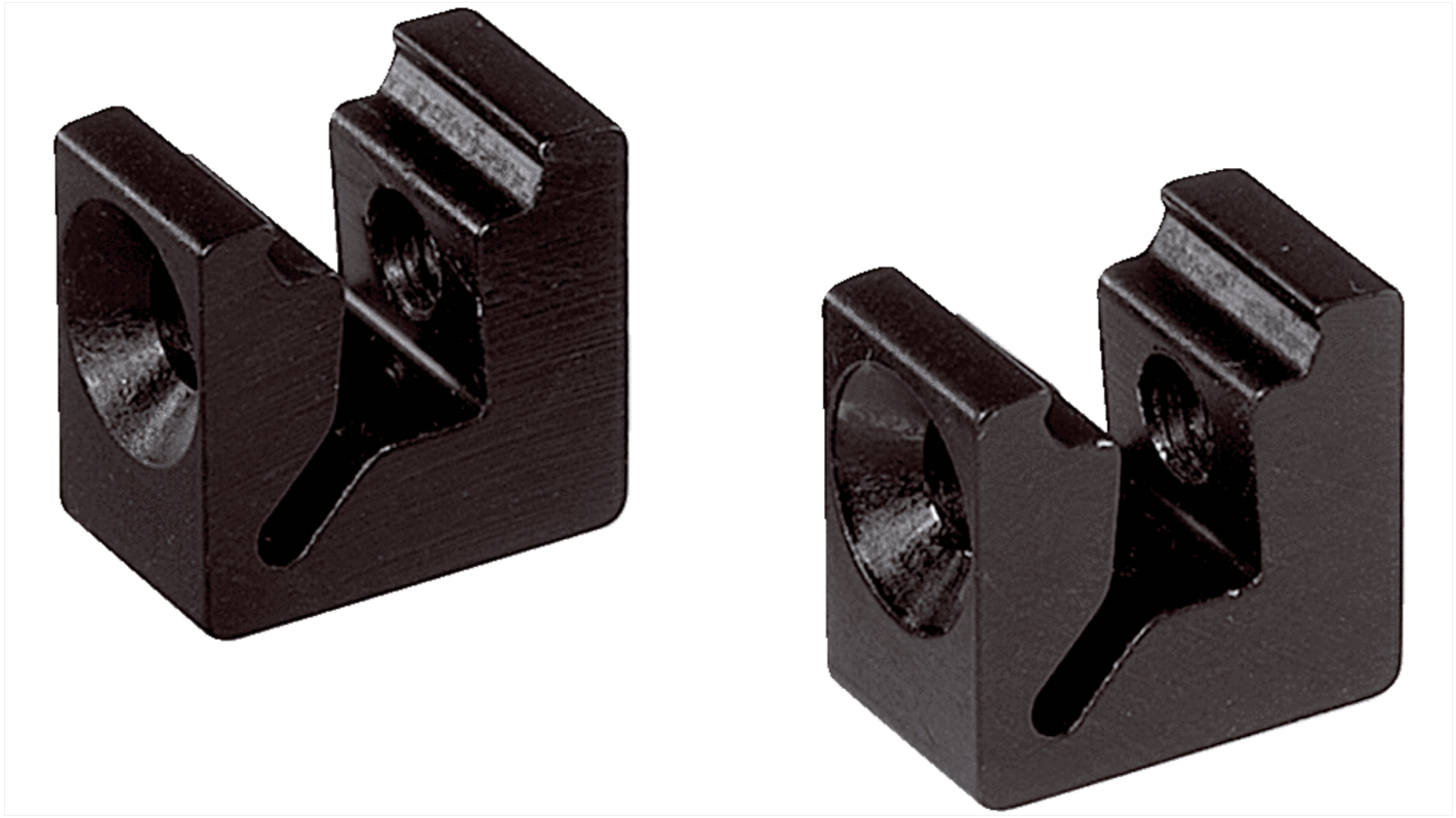 Staffa Sick BEF-KH-W12 in alluminio anodizzato per montaggio a coda di rondine, compatibile con W11-2 e W12-3. Include ferramenta.