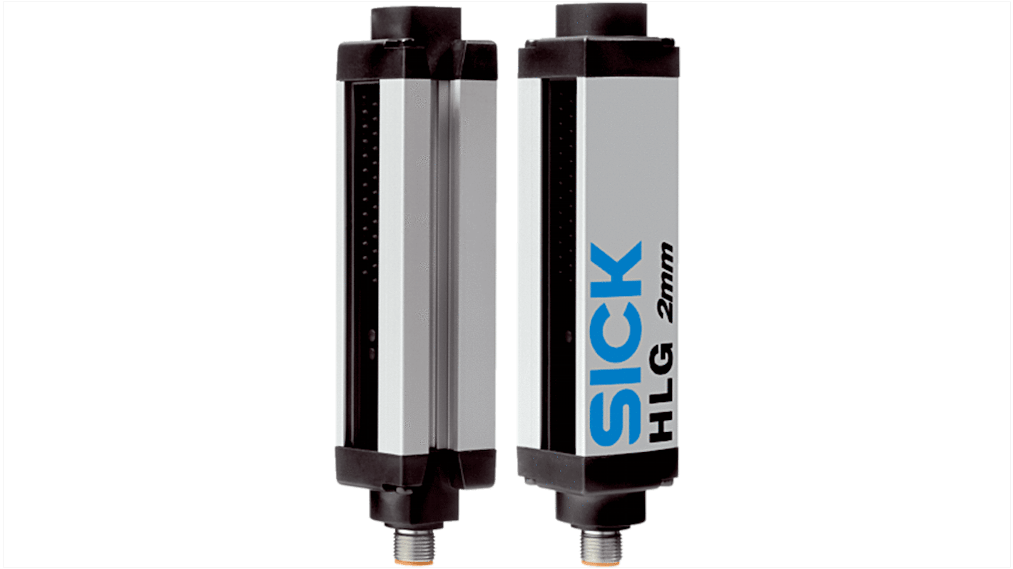 Griglia luminosa Sick HLG2-050F811, risoluzione 2 mm, gamma di rilevamento 2 m, con connettore M12, grado di protezione IP54.