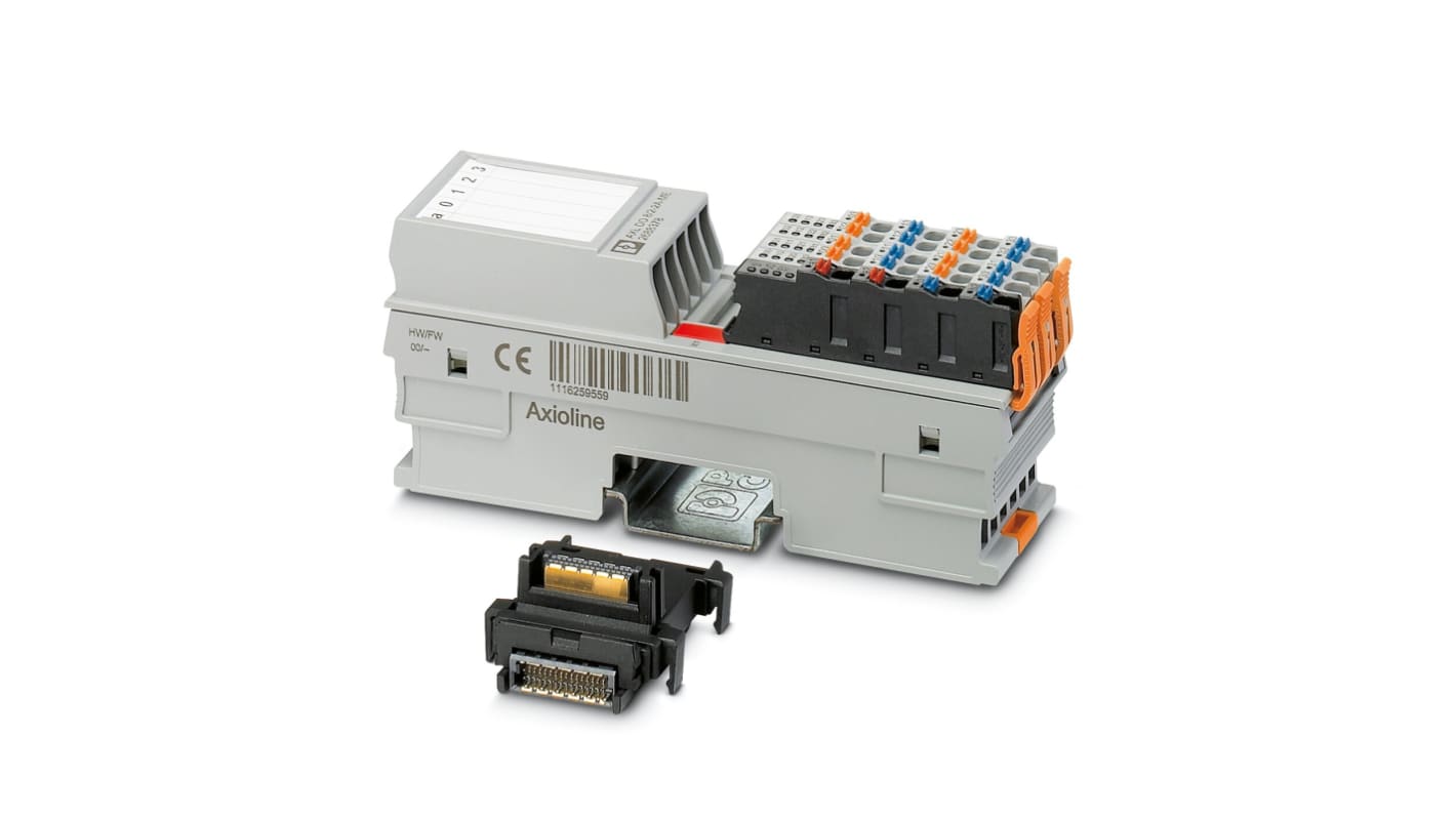 Modulo I/O digitale Phoenix Contact 2688381, serie AXL F, per attuatori a 2 conduttori, alimentazione 5 V CC.
