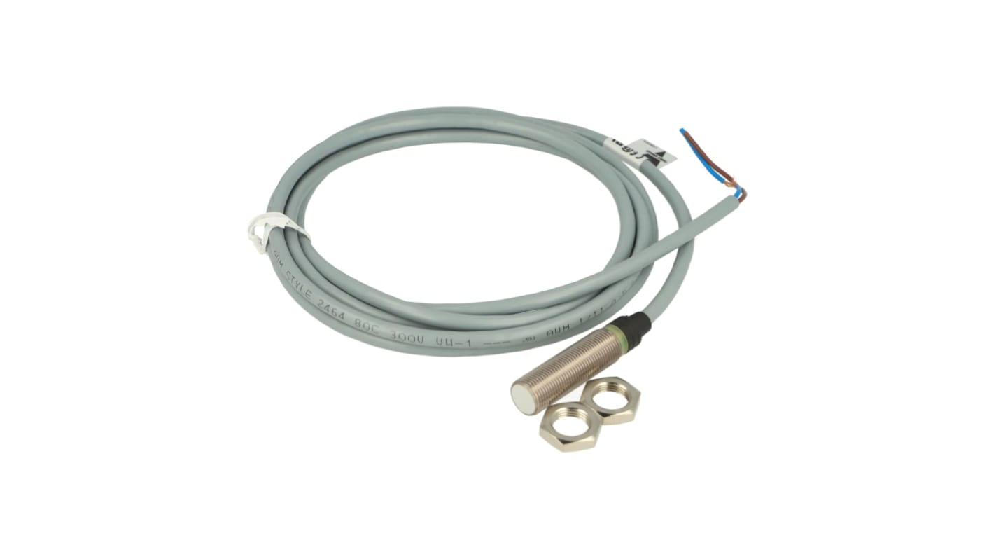 Sensore di prossimità cilindrico Carlo Gavazzi IA12DSF04DO, filettatura M12, rilevamento a 4 mm, protezione IP67.