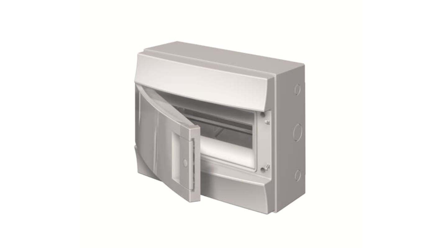 Unità per utenze civili ABB, IP65, custodia in plastica, montaggio in superficie, dimensioni 250x320x155 mm.